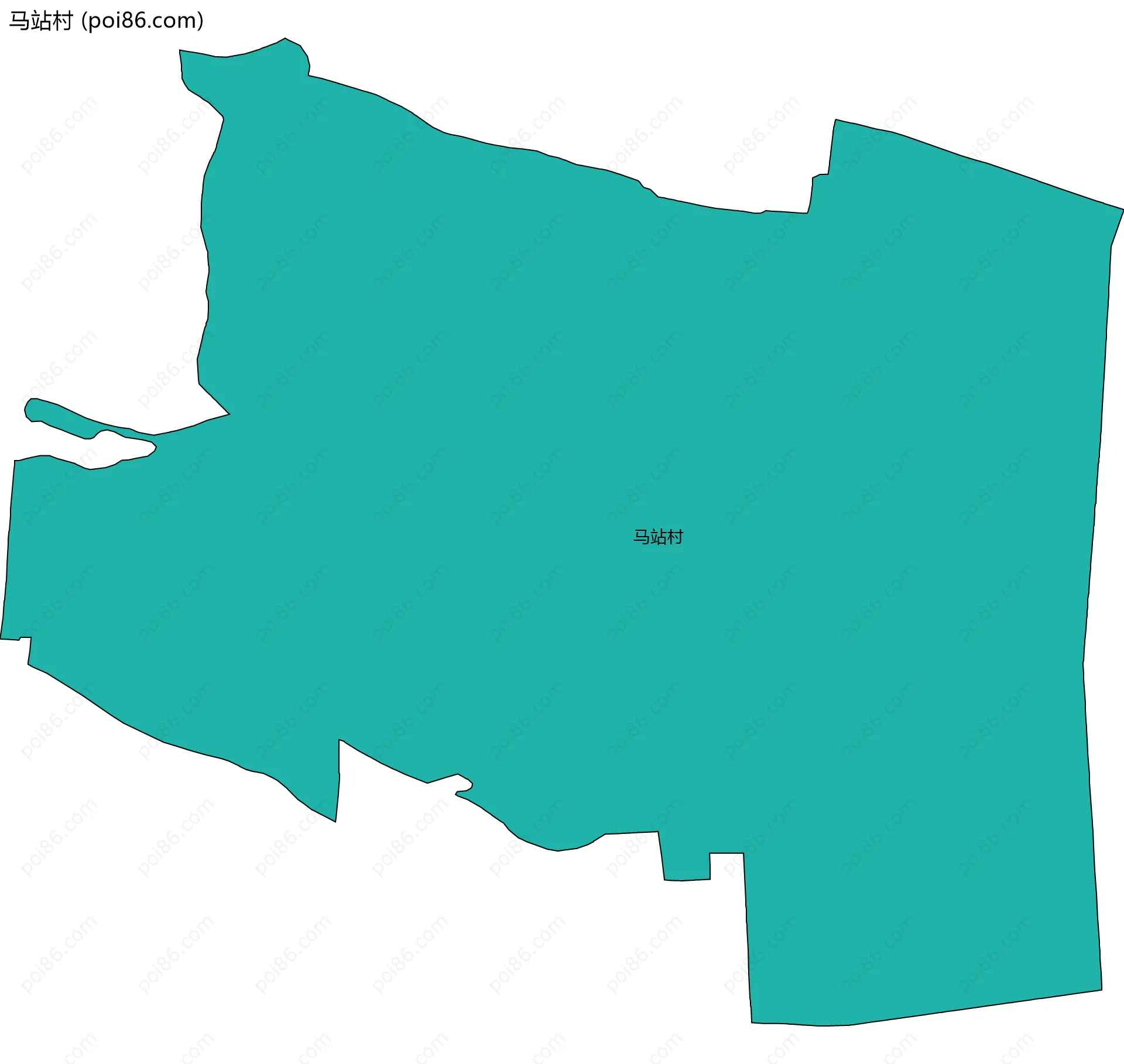 马站村边界地图