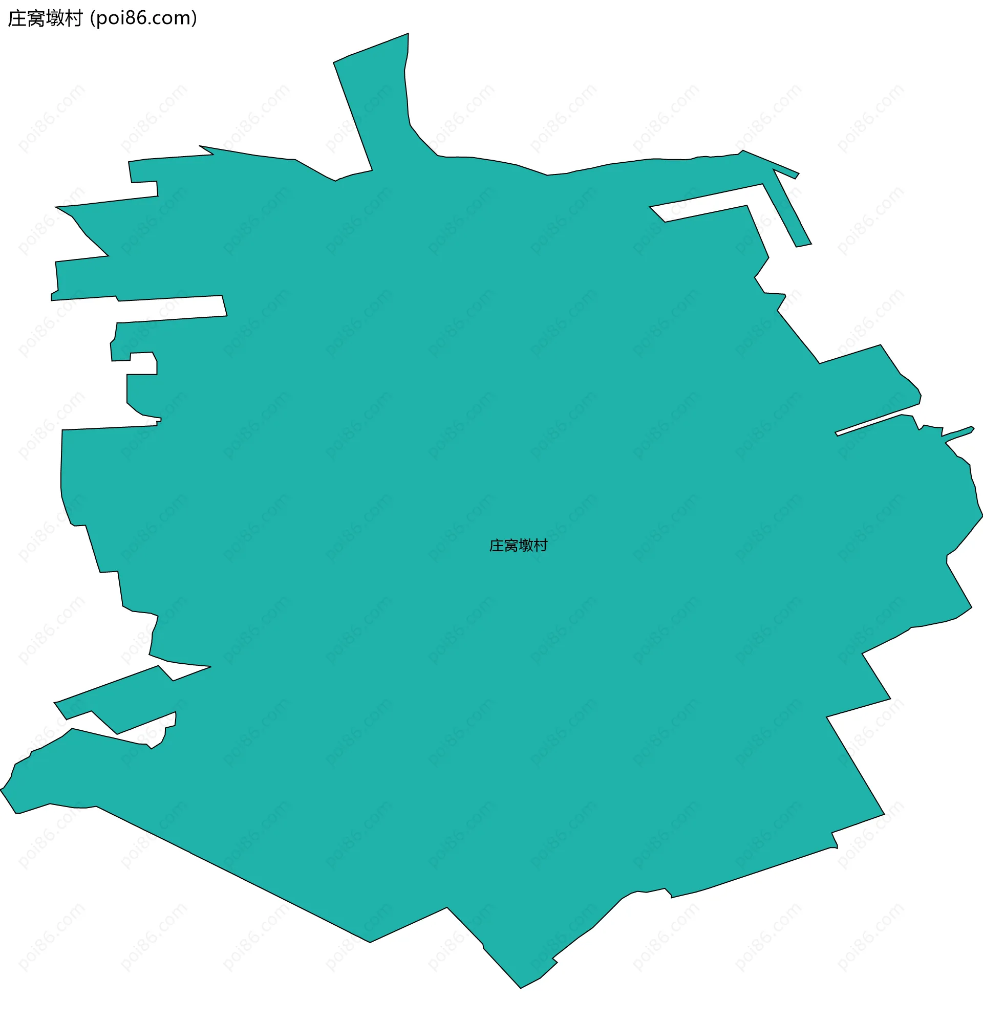 庄窝墩村边界地图