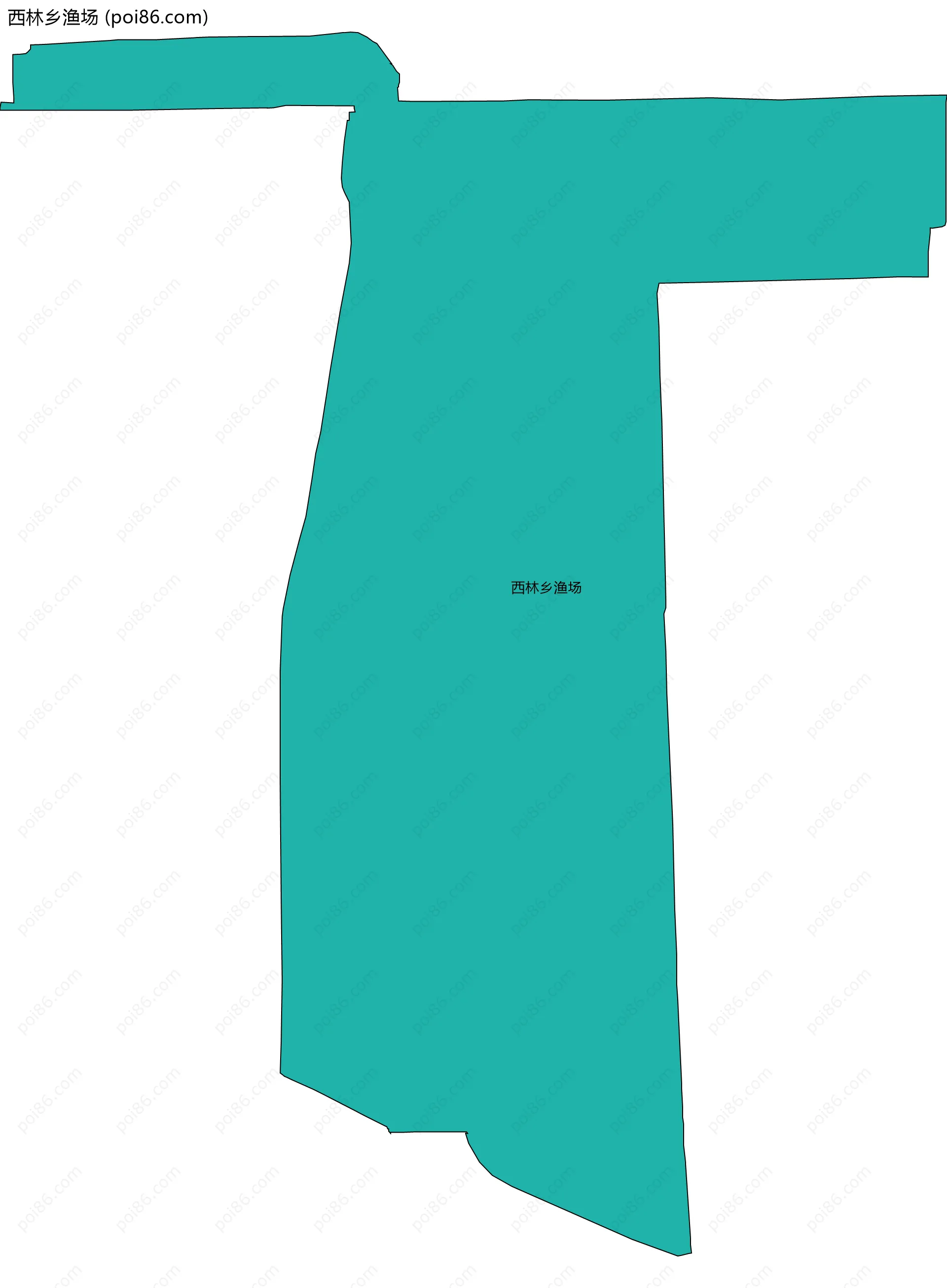 西林乡渔场边界地图