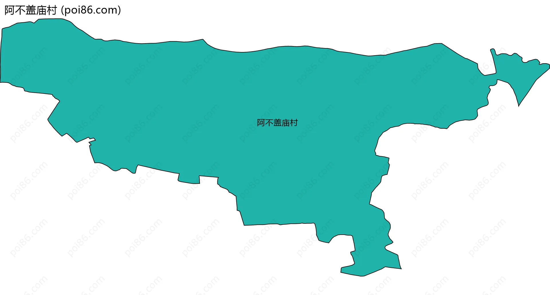 阿不盖庙村边界地图