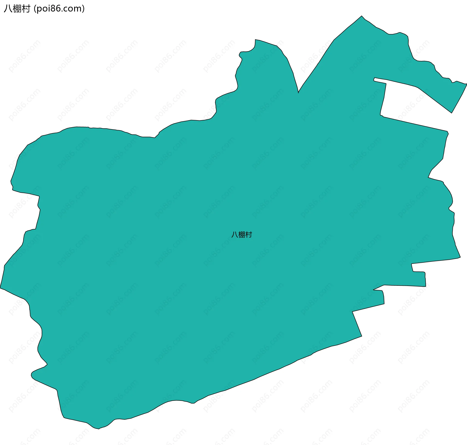 八棚村边界地图