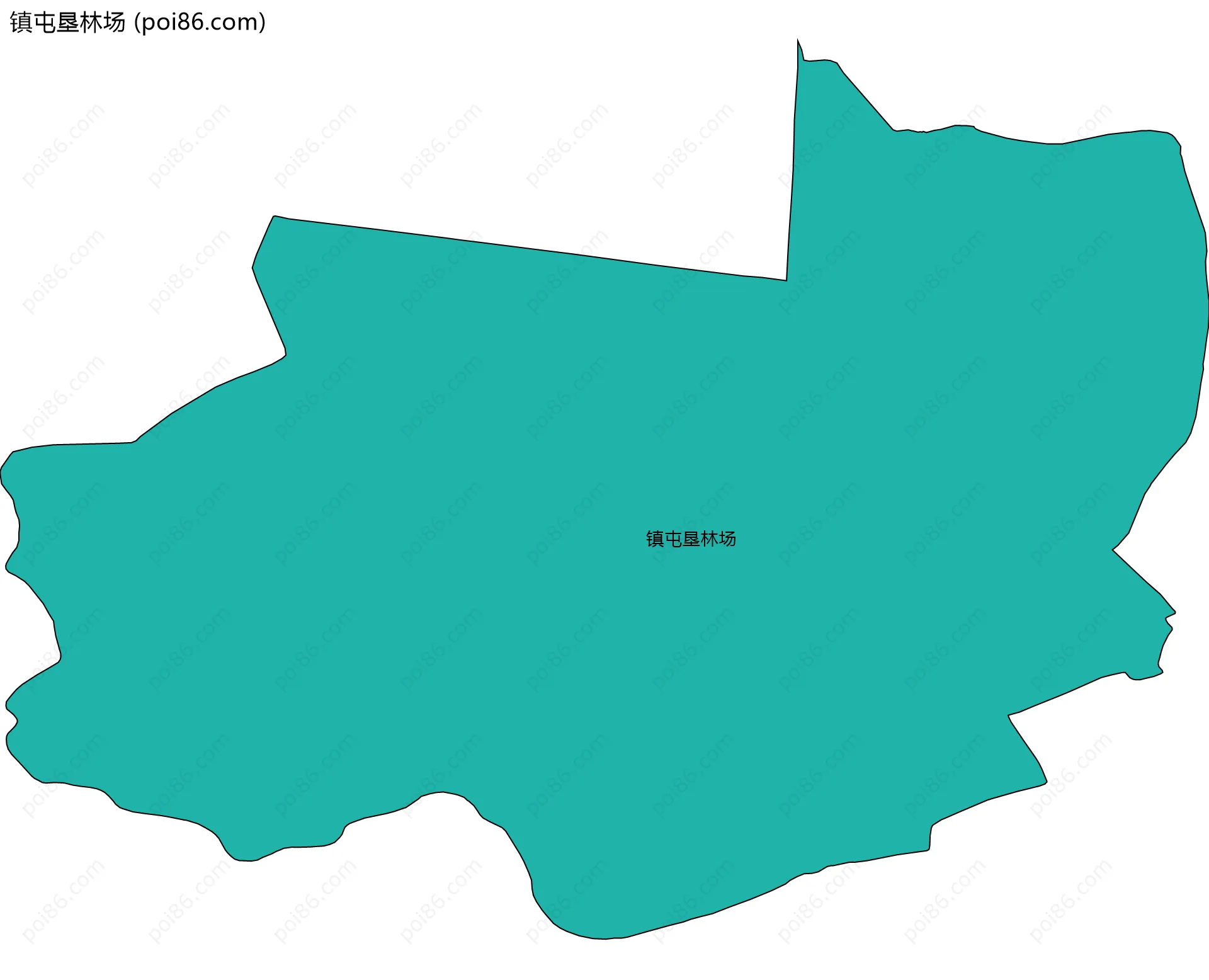 镇屯垦林场边界地图