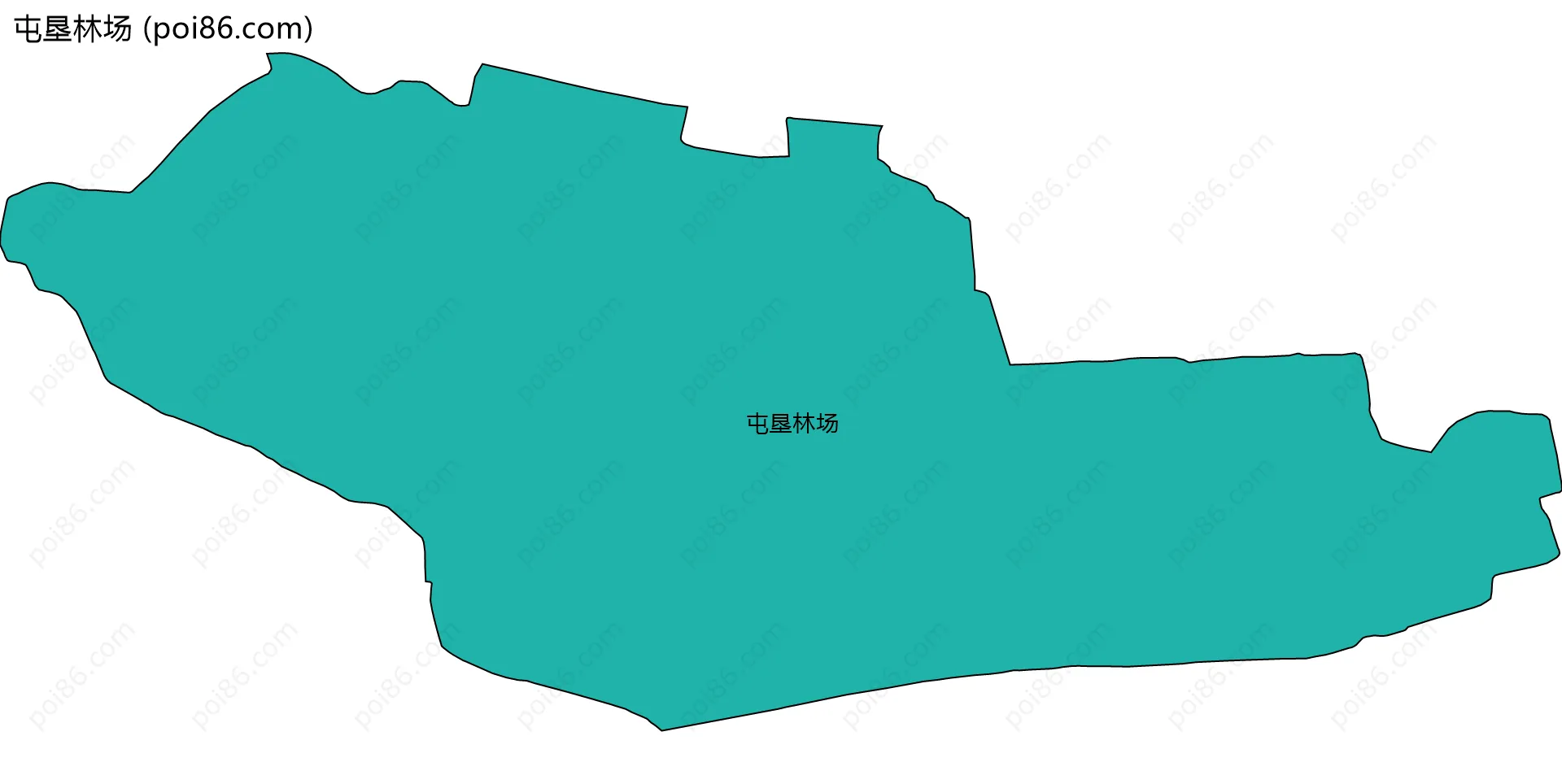 屯垦林场边界地图