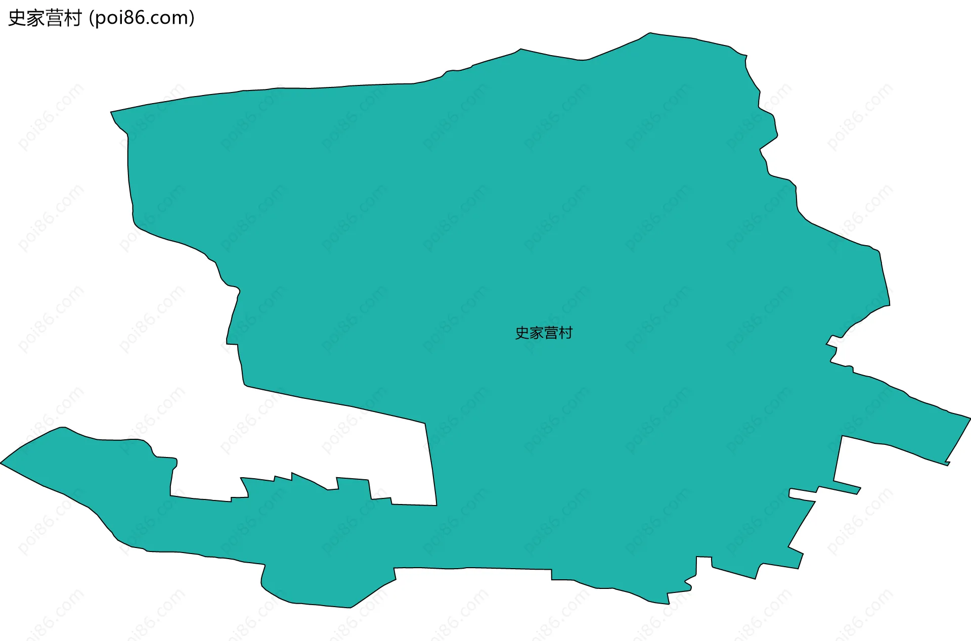 史家营村边界地图