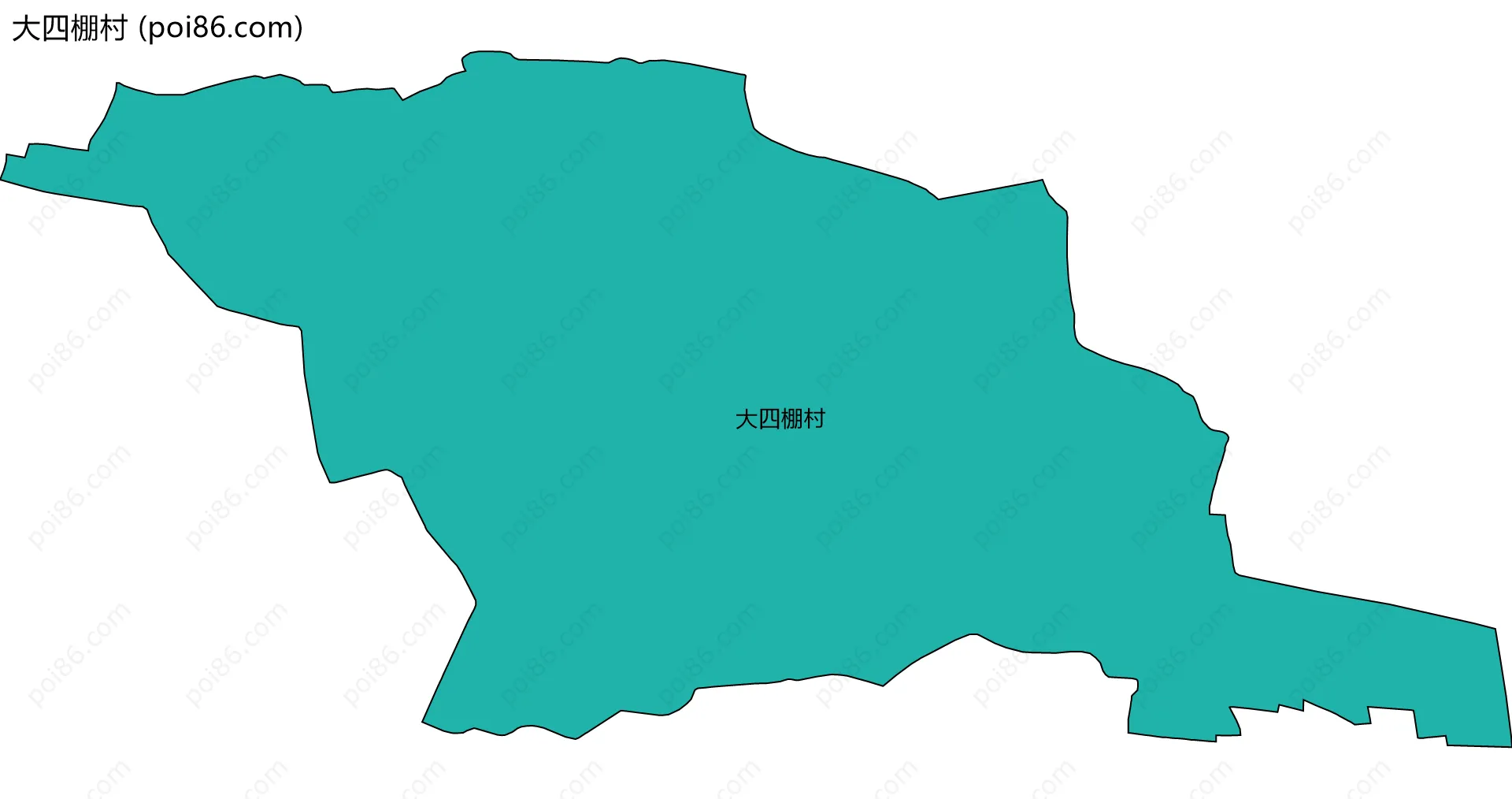 大四棚村边界地图