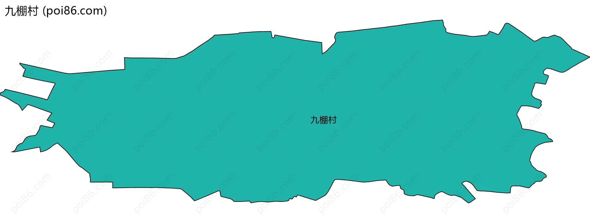 九棚村边界地图