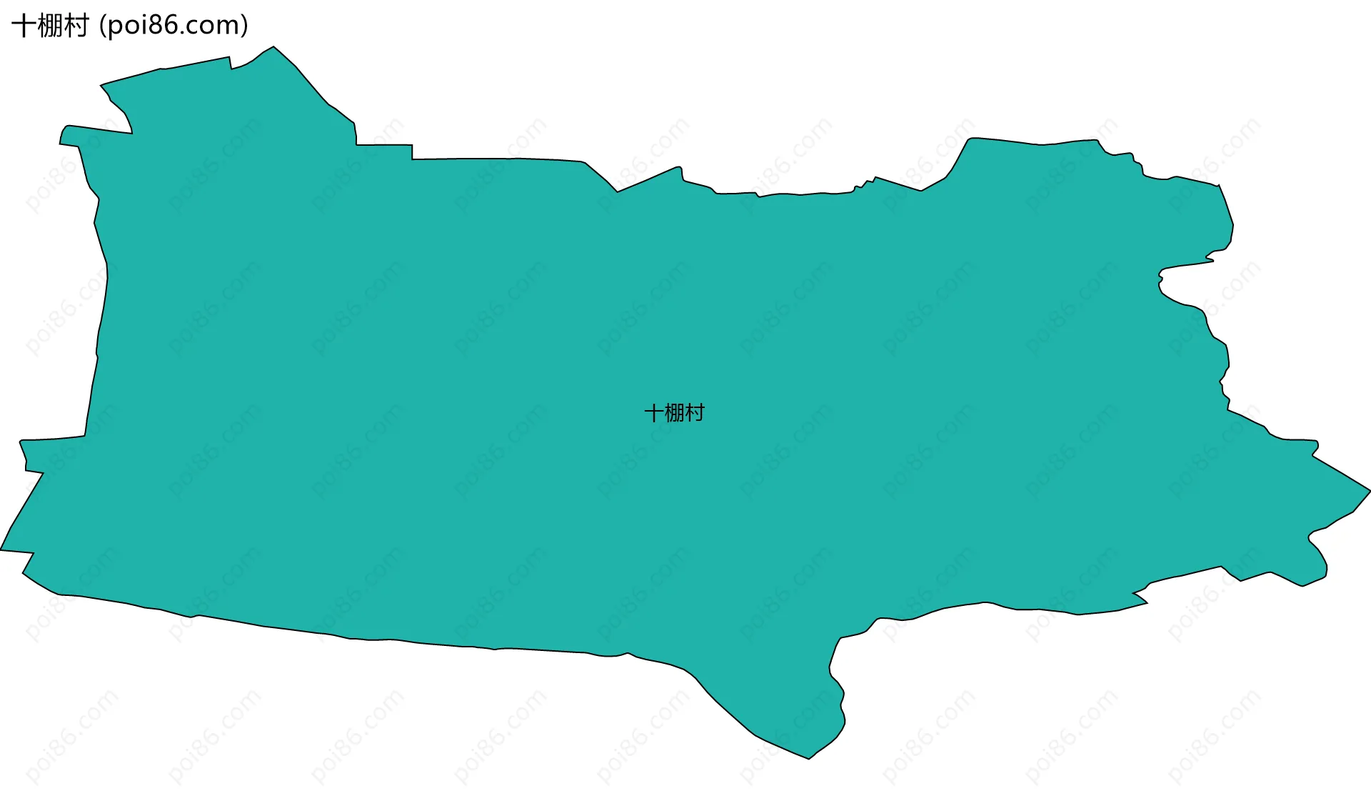 十棚村边界地图