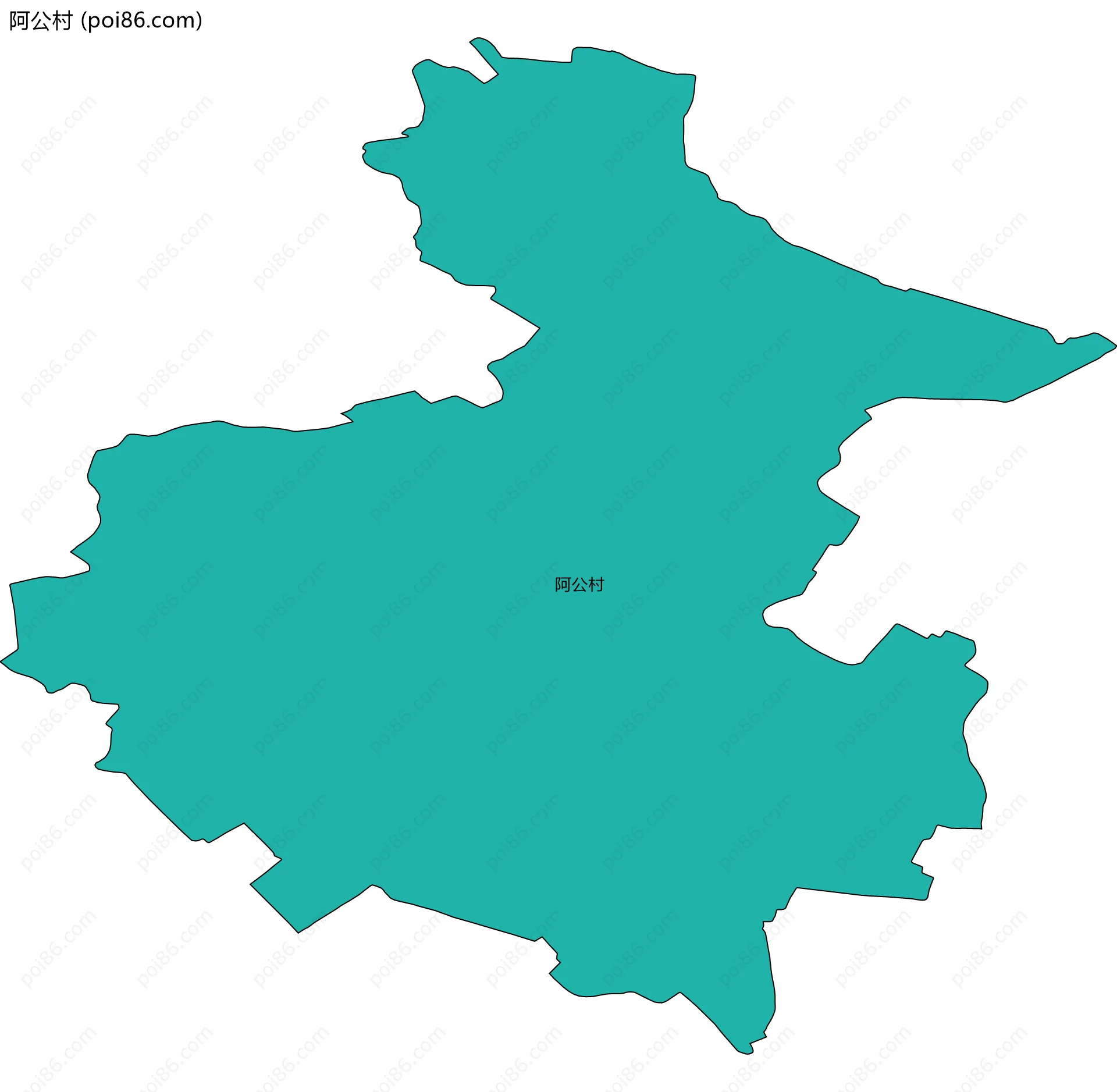 阿公村边界地图