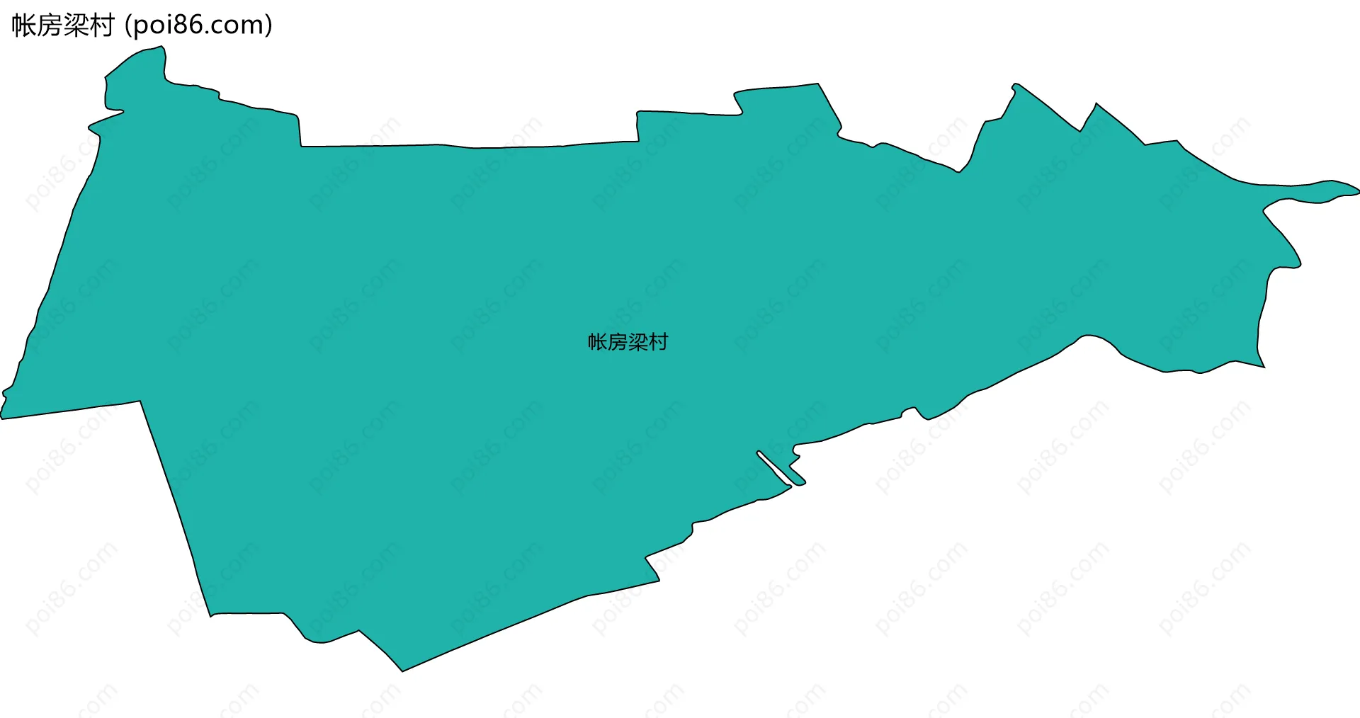 帐房梁村边界地图