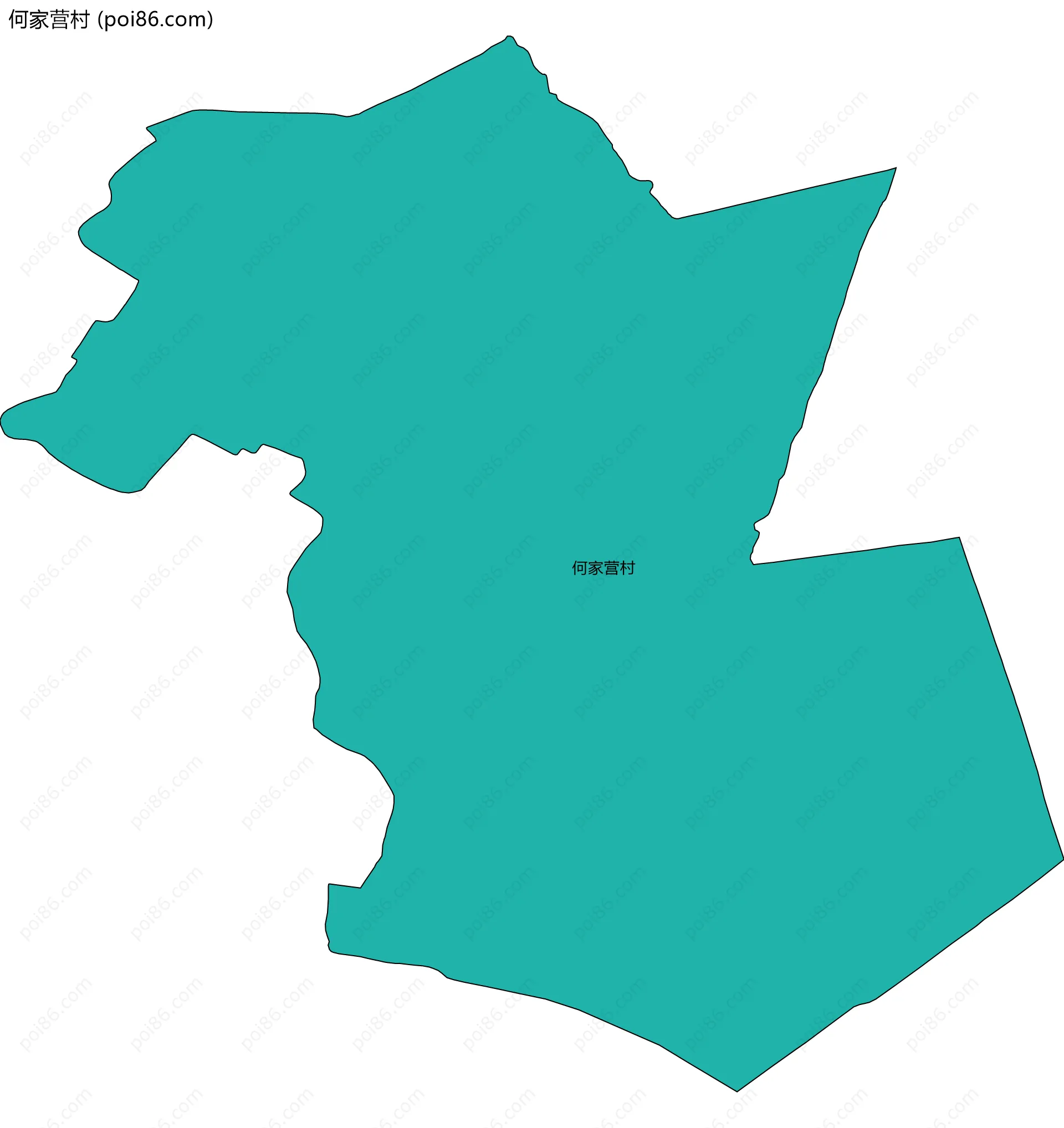 何家营村边界地图