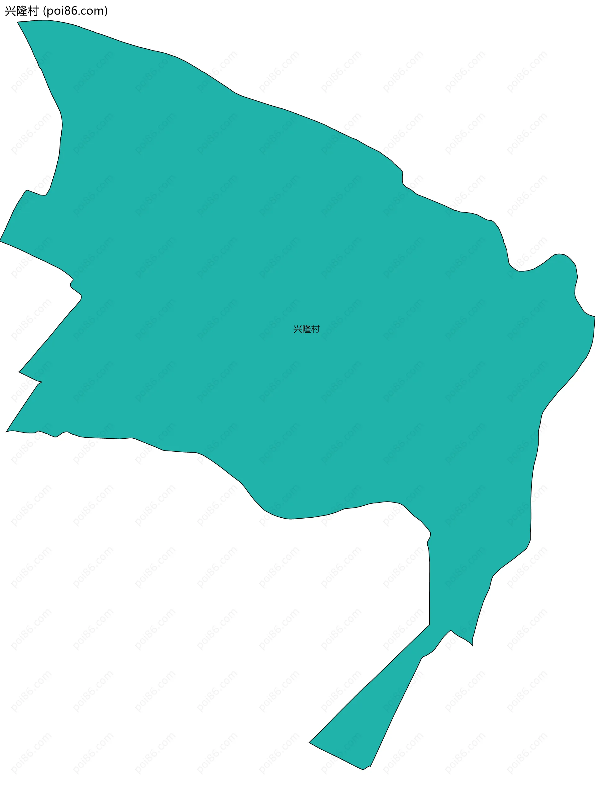 兴隆村边界地图