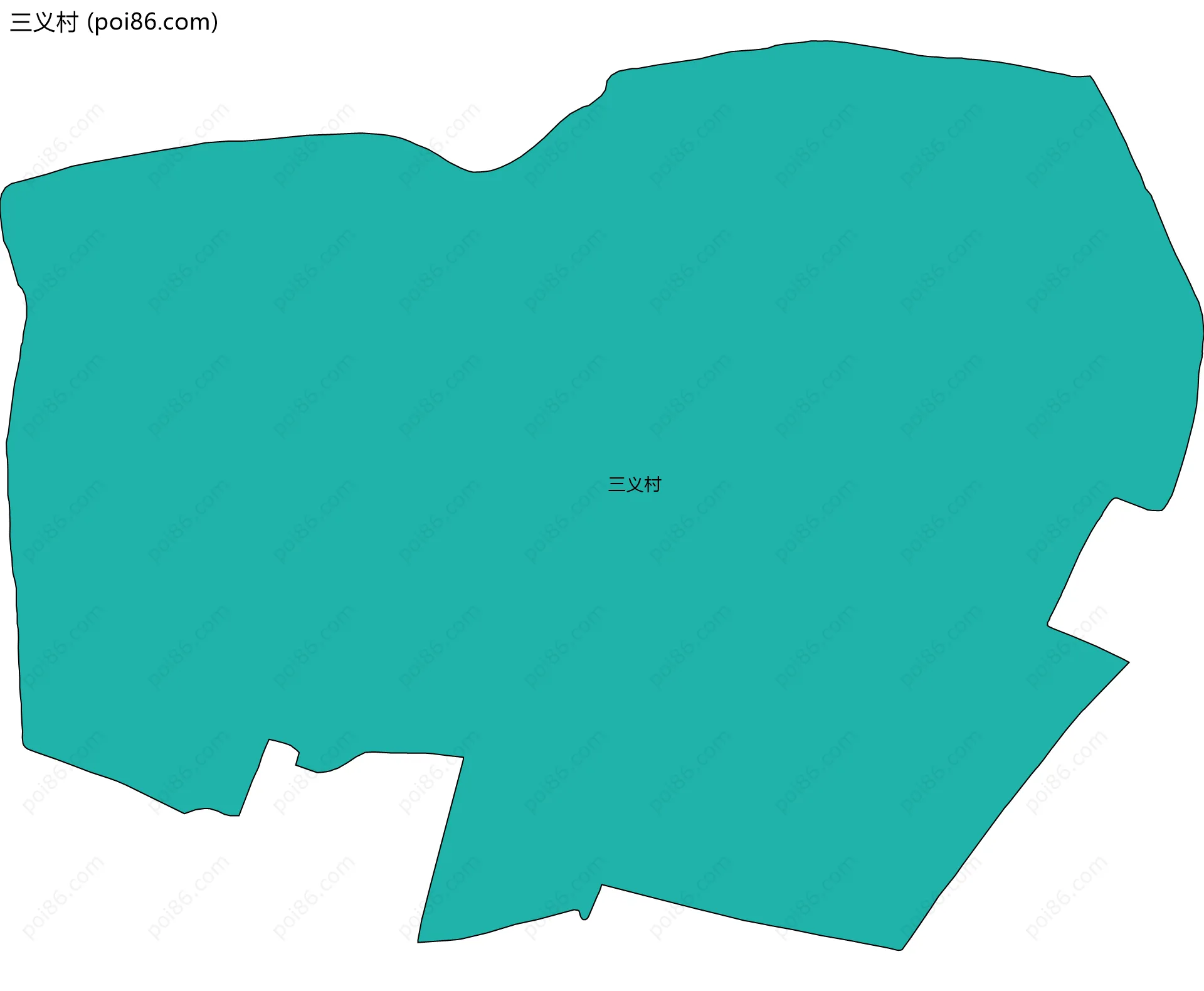 三义村边界地图
