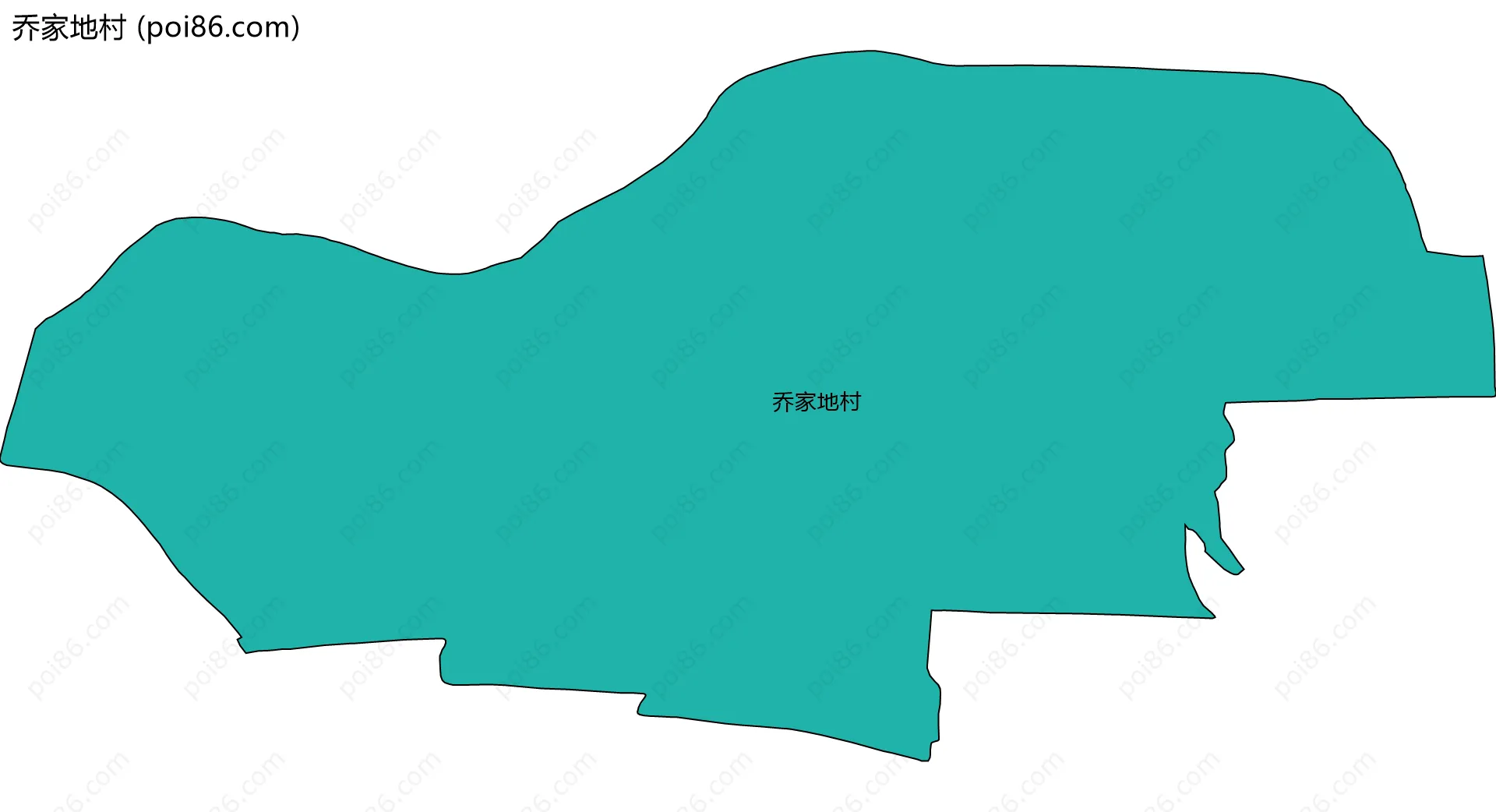 乔家地村边界地图