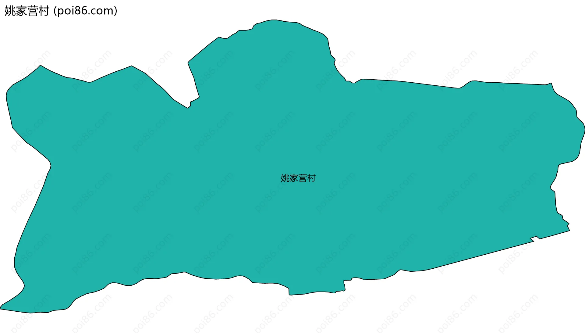 姚家营村边界地图