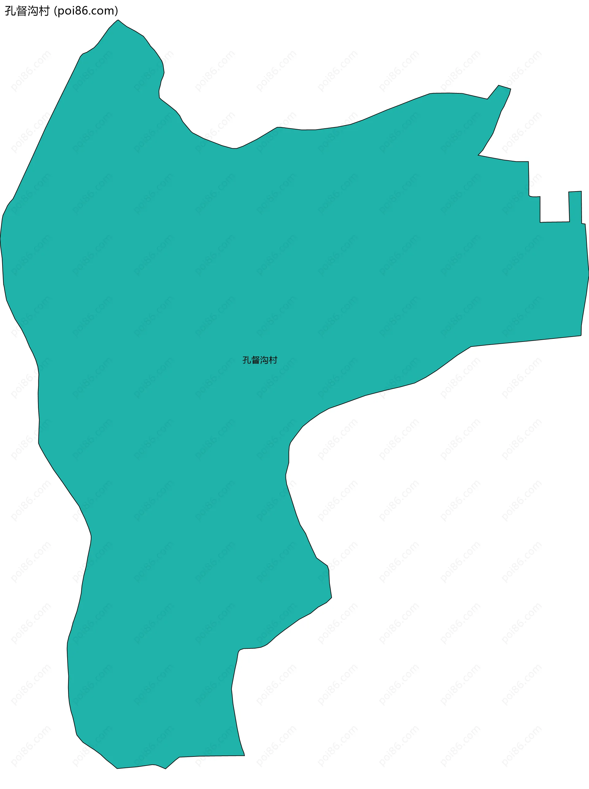 孔督沟村边界地图