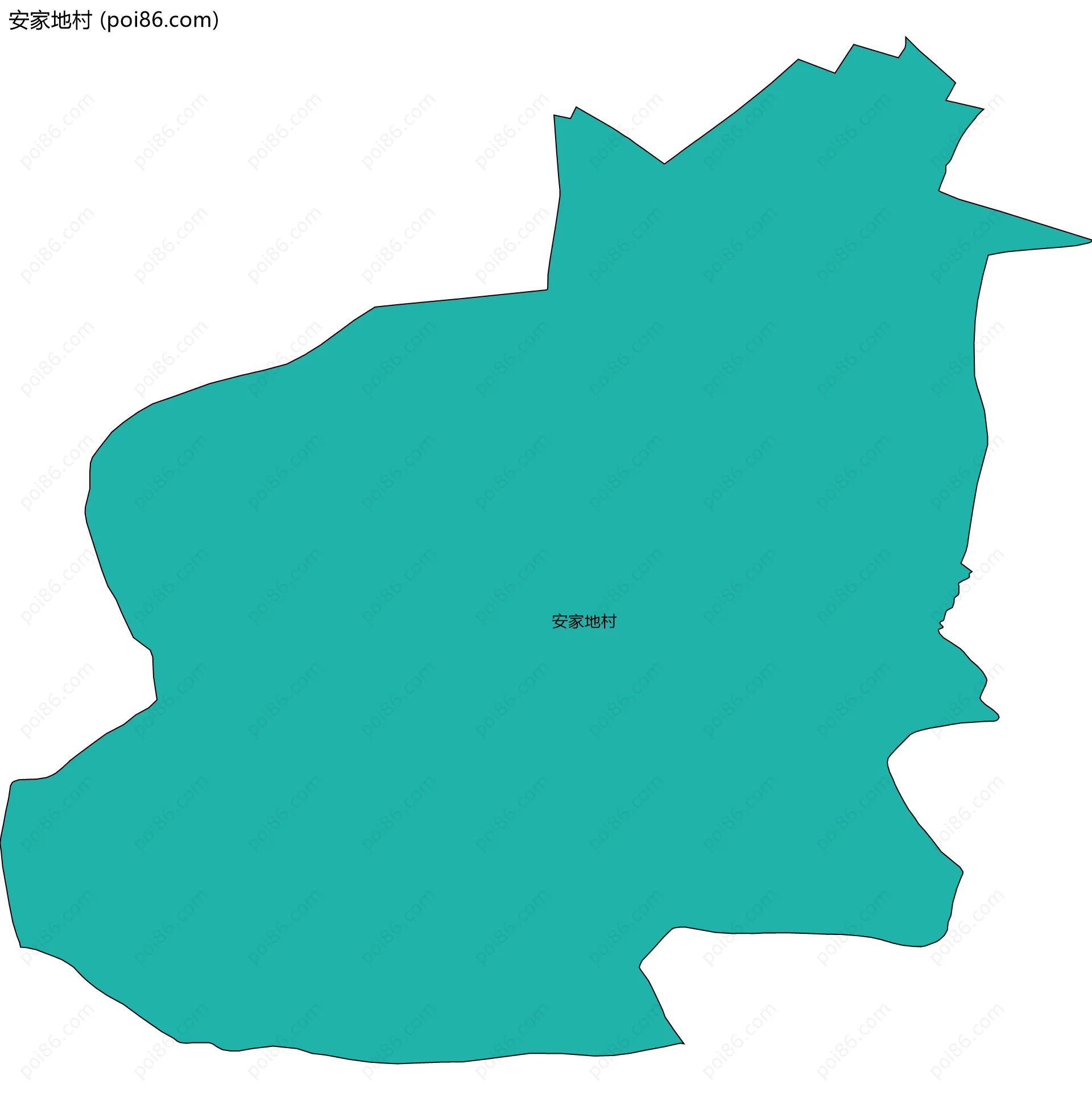 安家地村边界地图