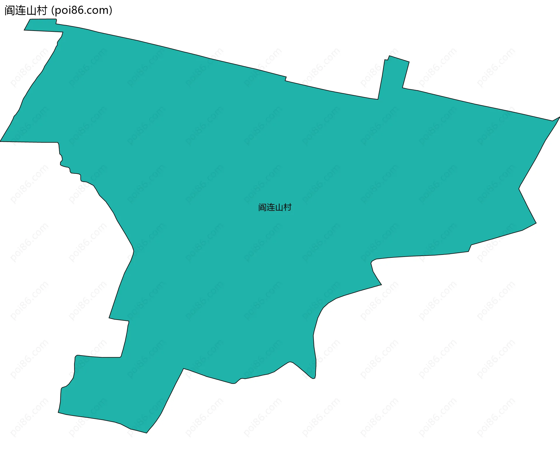 阎连山村边界地图