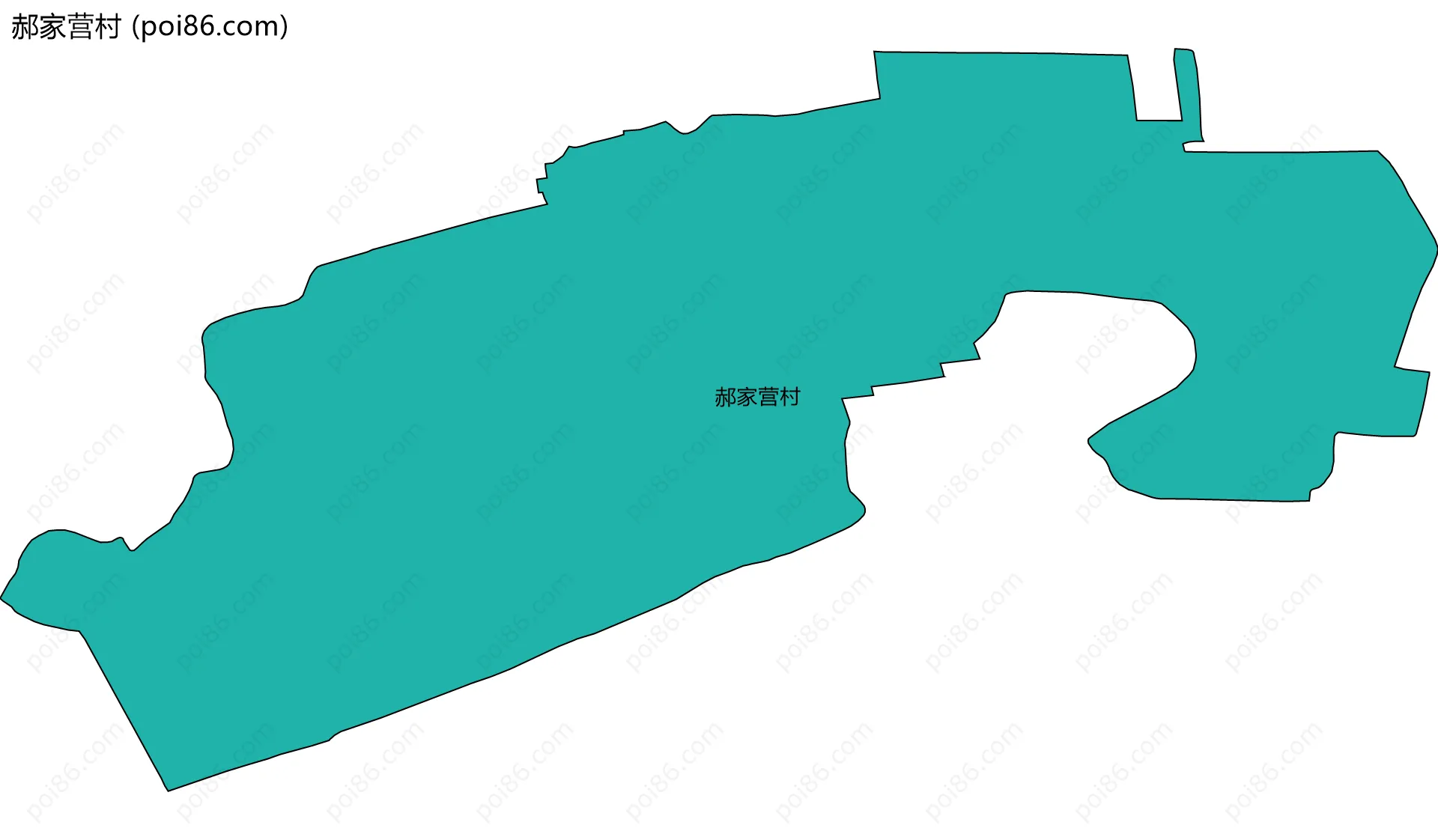 郝家营村边界地图