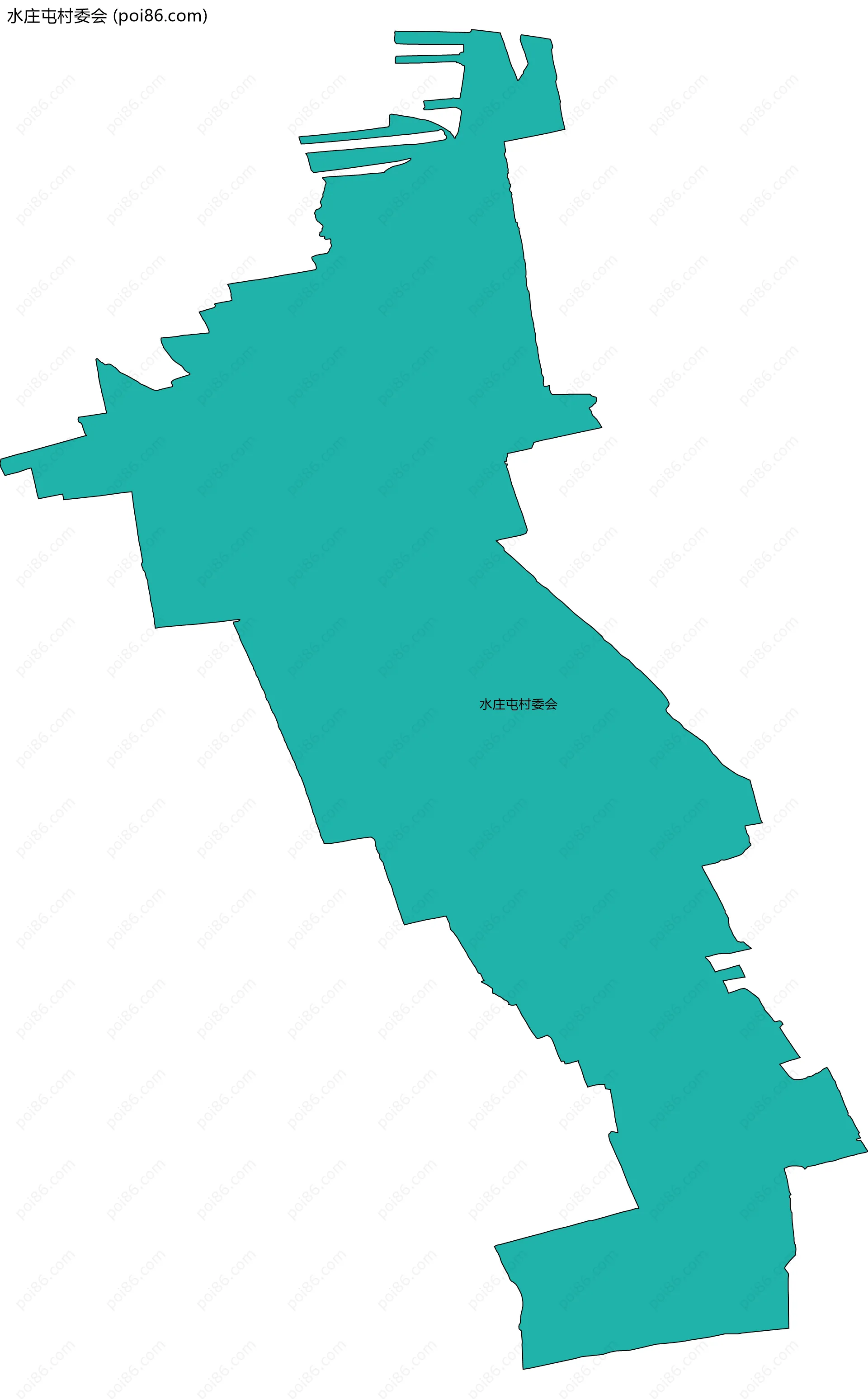水庄屯村委会边界地图