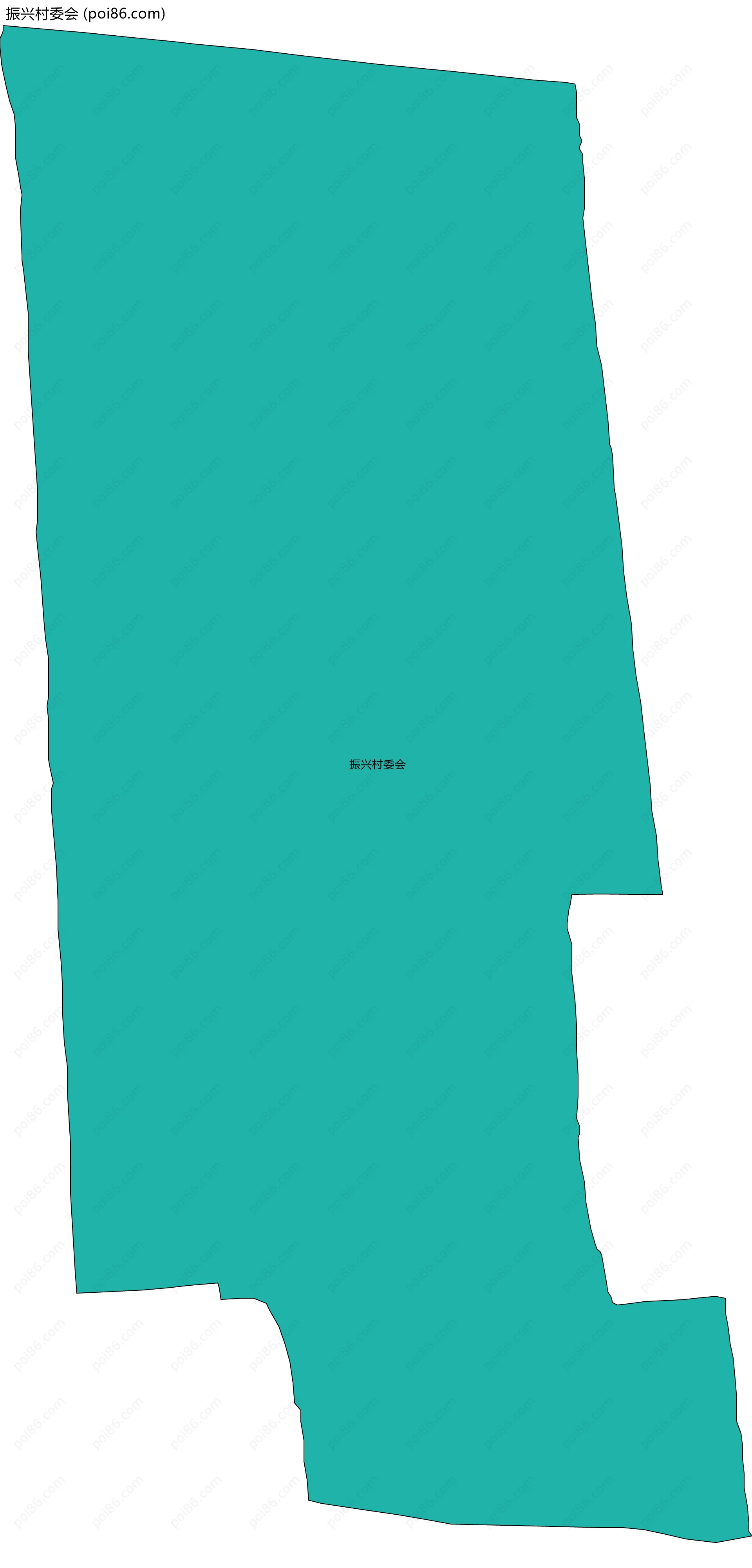 振兴村委会边界地图