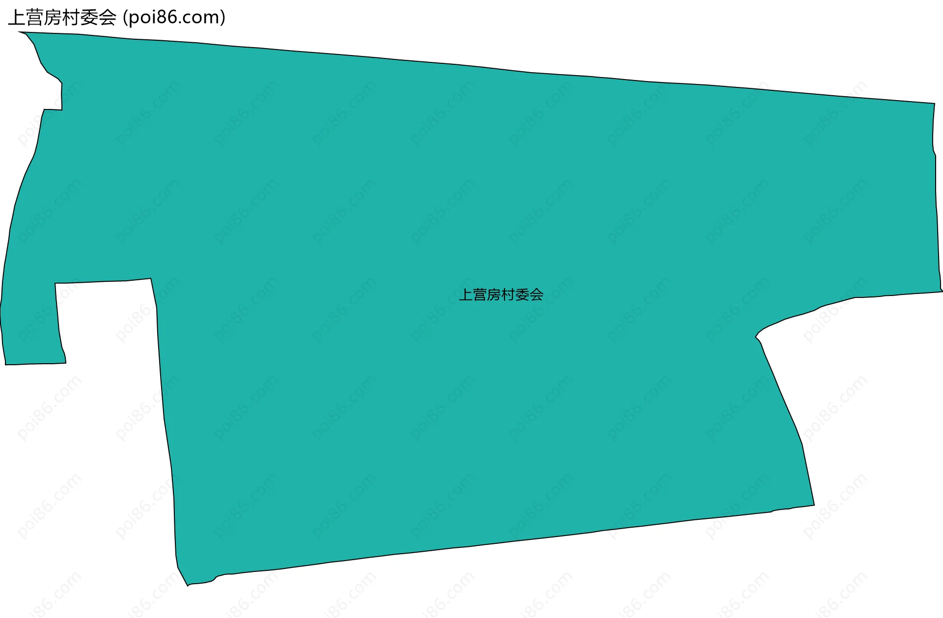 上营房村委会边界地图
