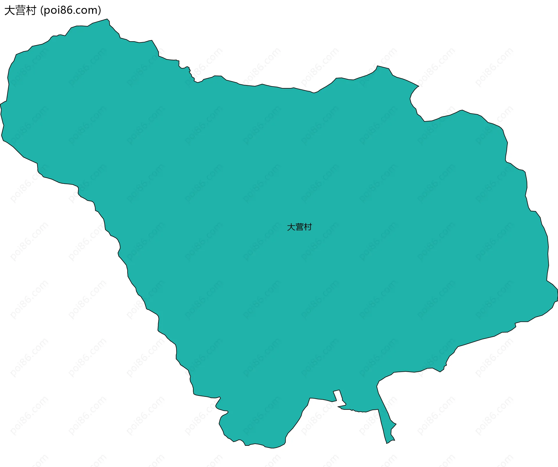 大营村边界地图