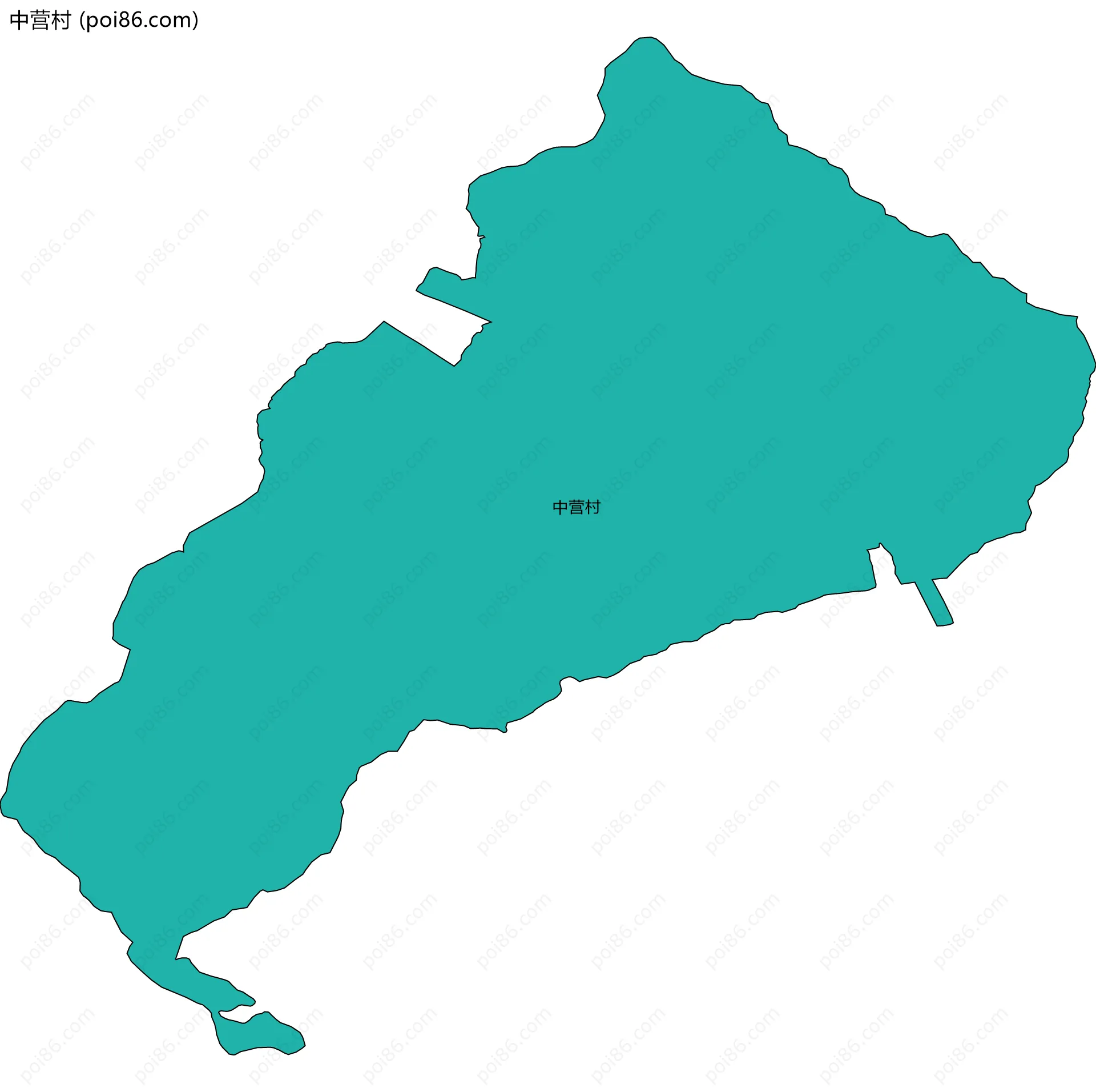 中营村边界地图