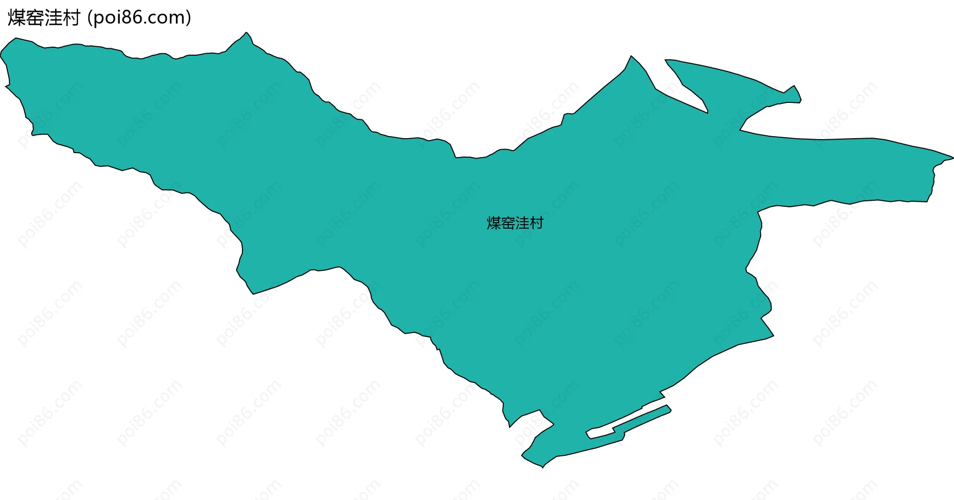 煤窑洼村边界地图