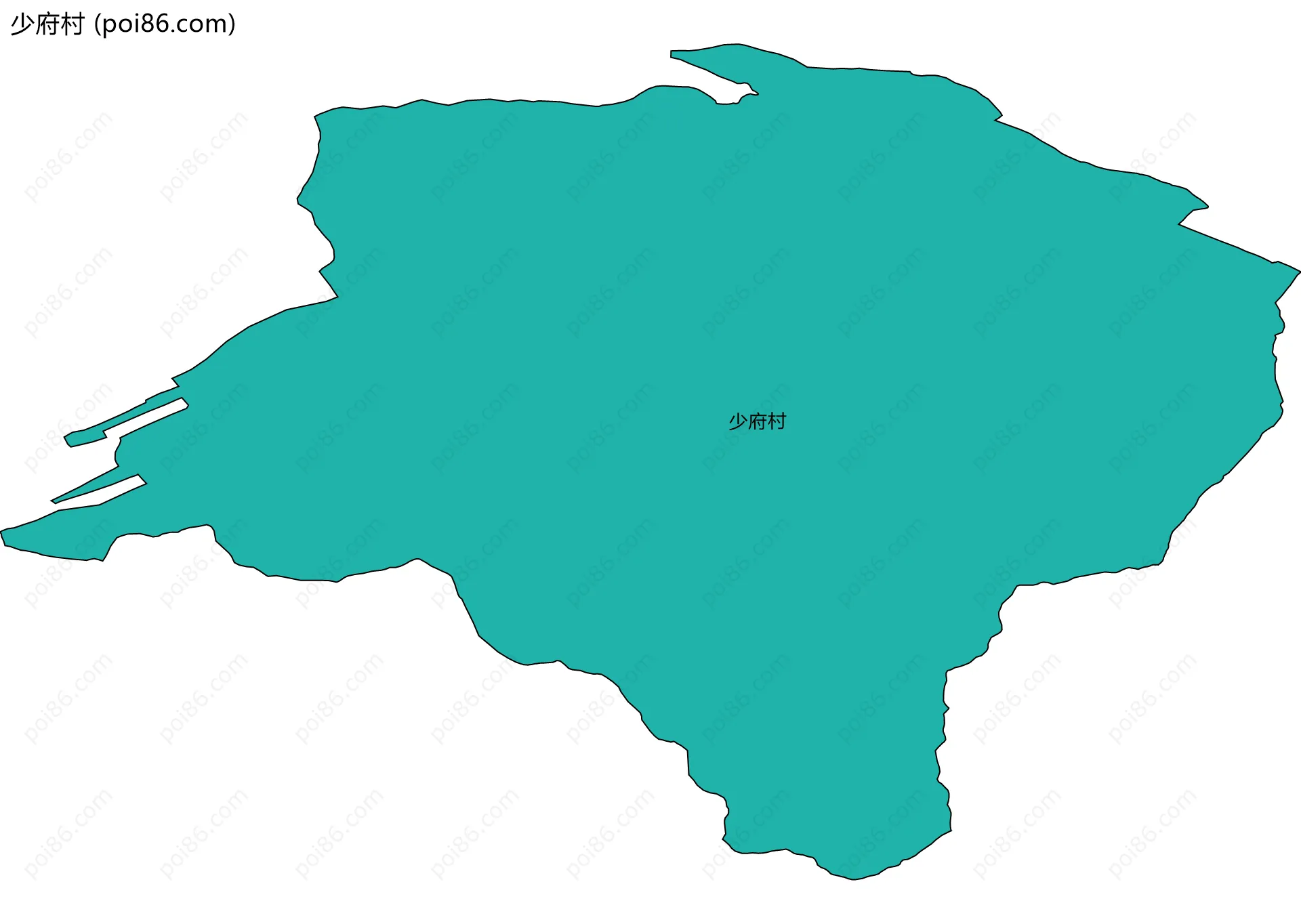 少府村边界地图