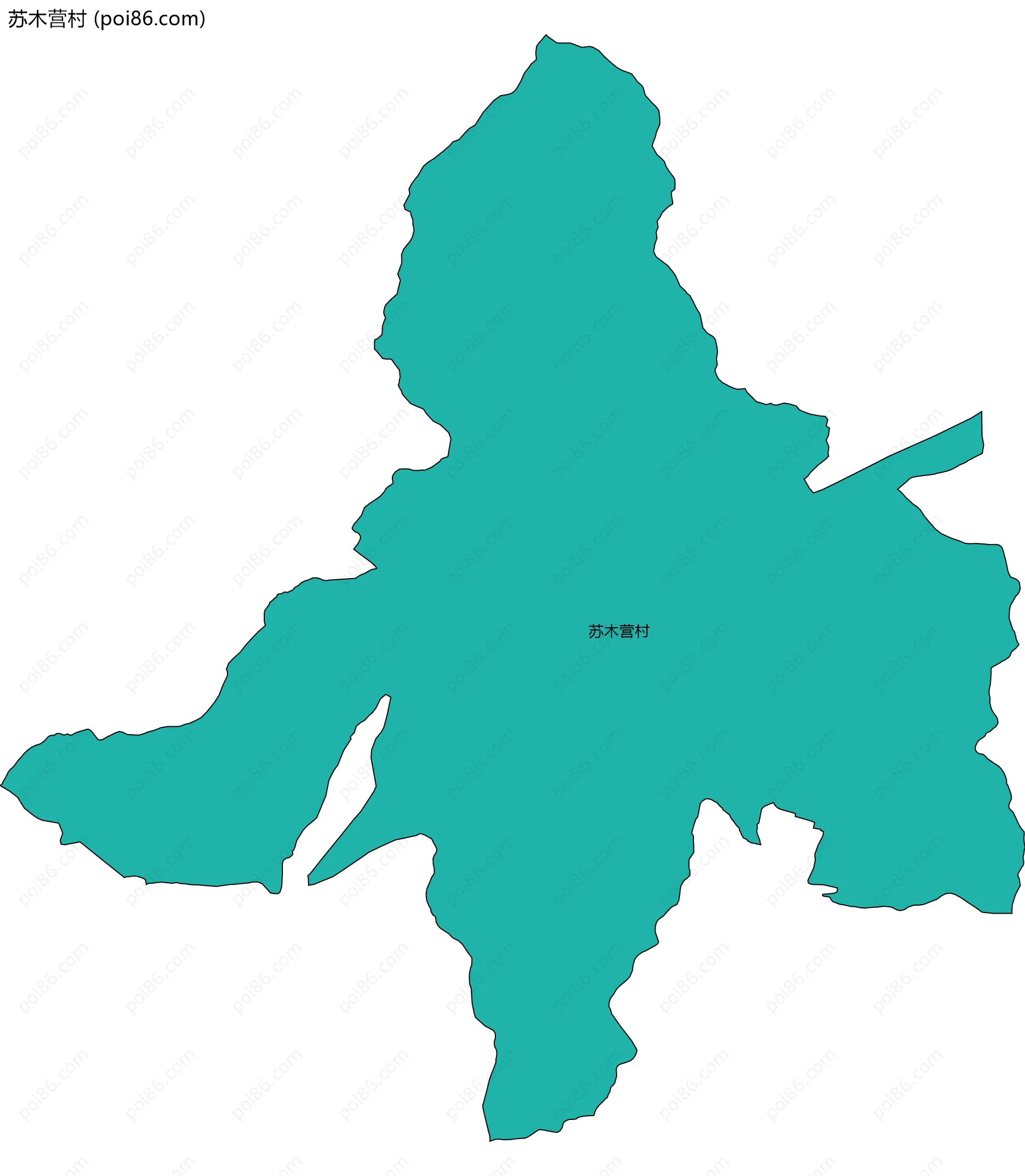 苏木营村边界地图