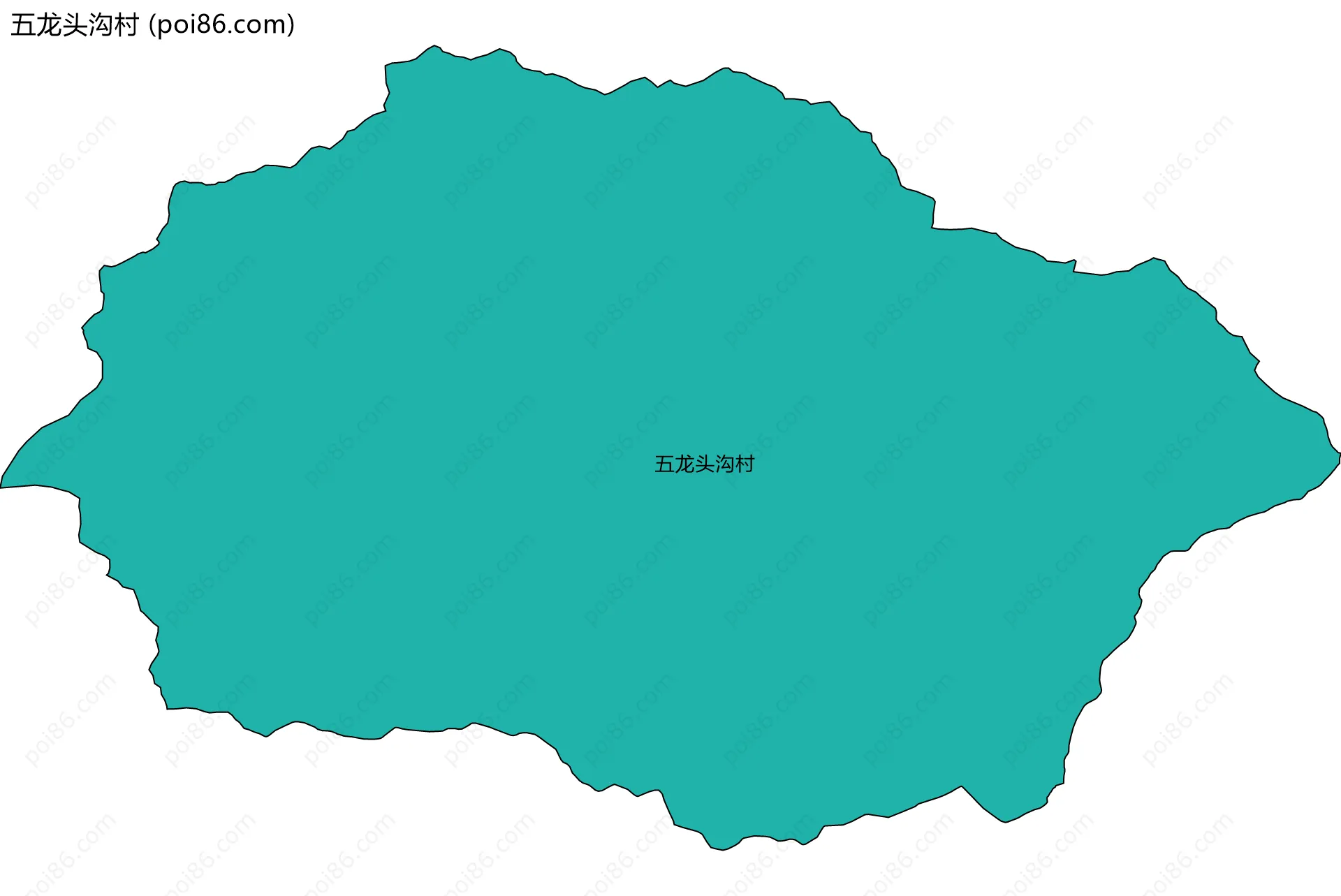 五龙头沟村边界地图