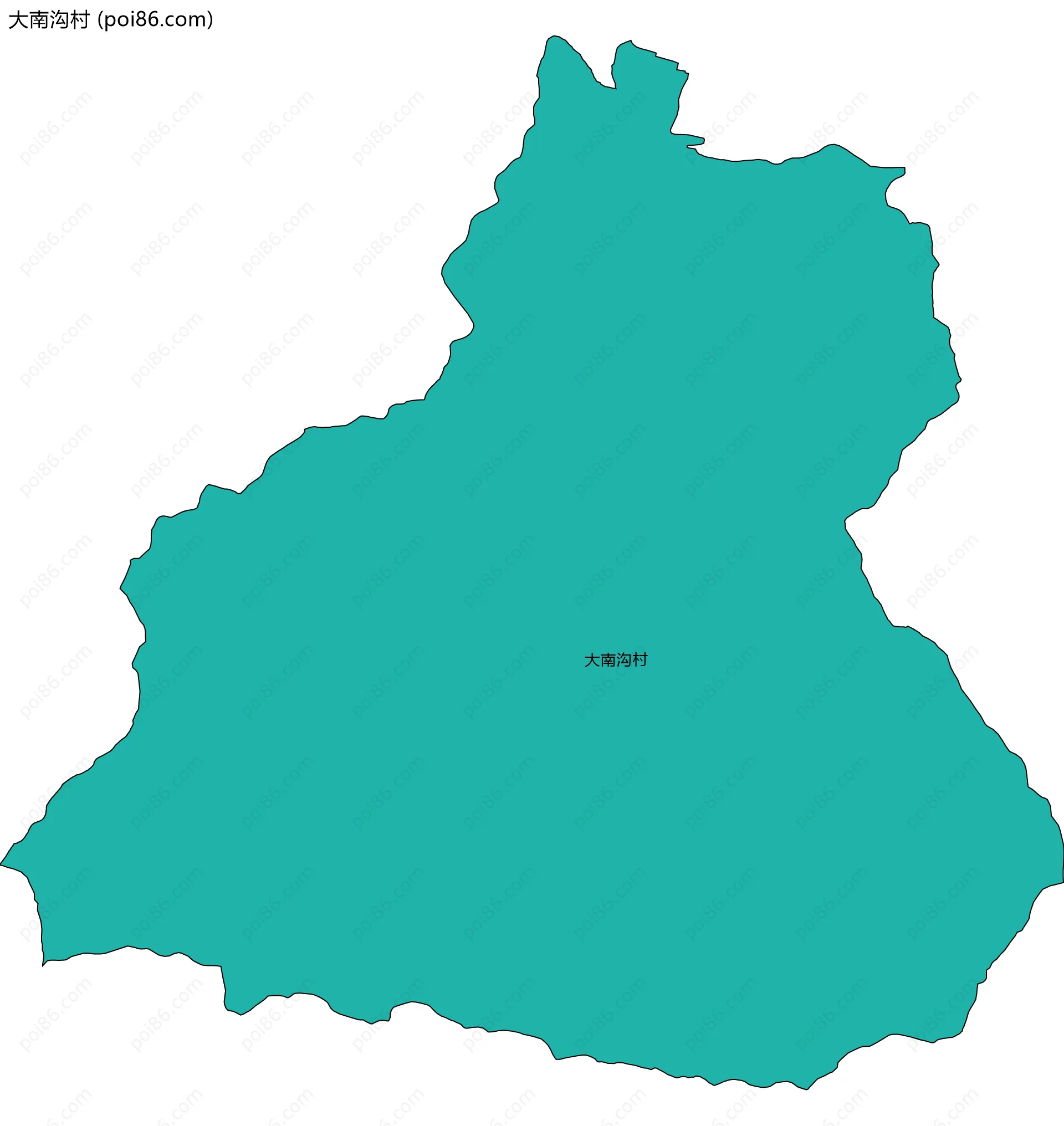 大南沟村边界地图