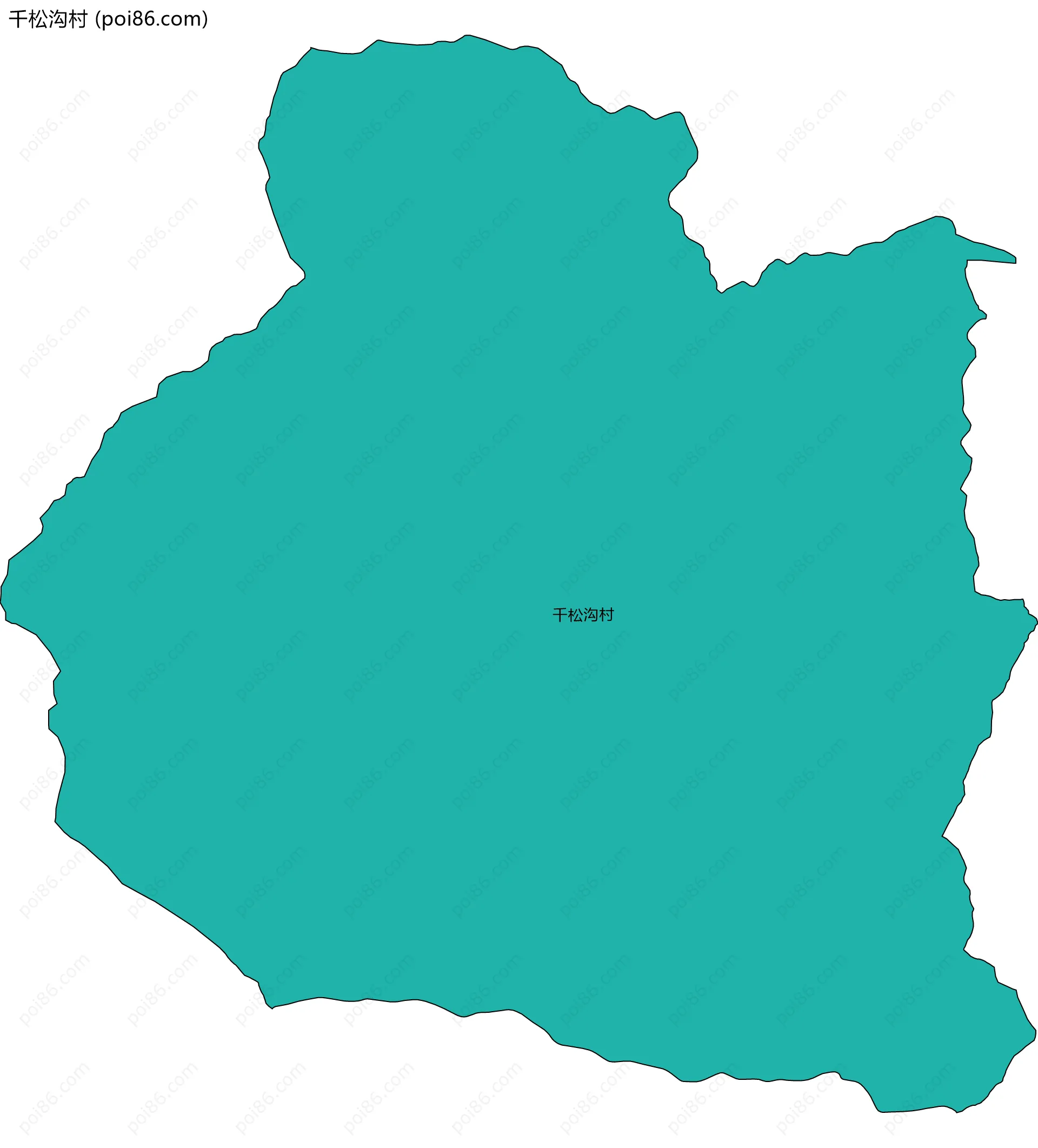 千松沟村边界地图