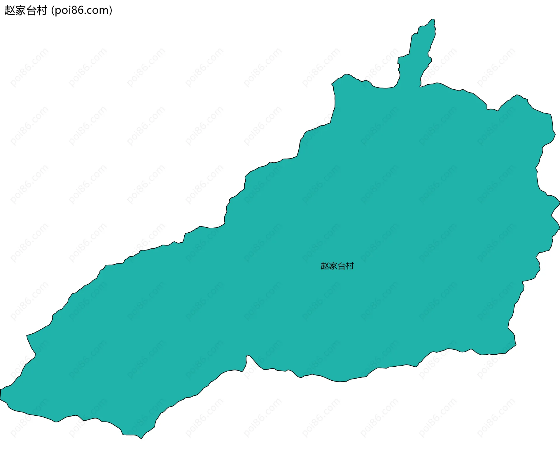 赵家台村边界地图