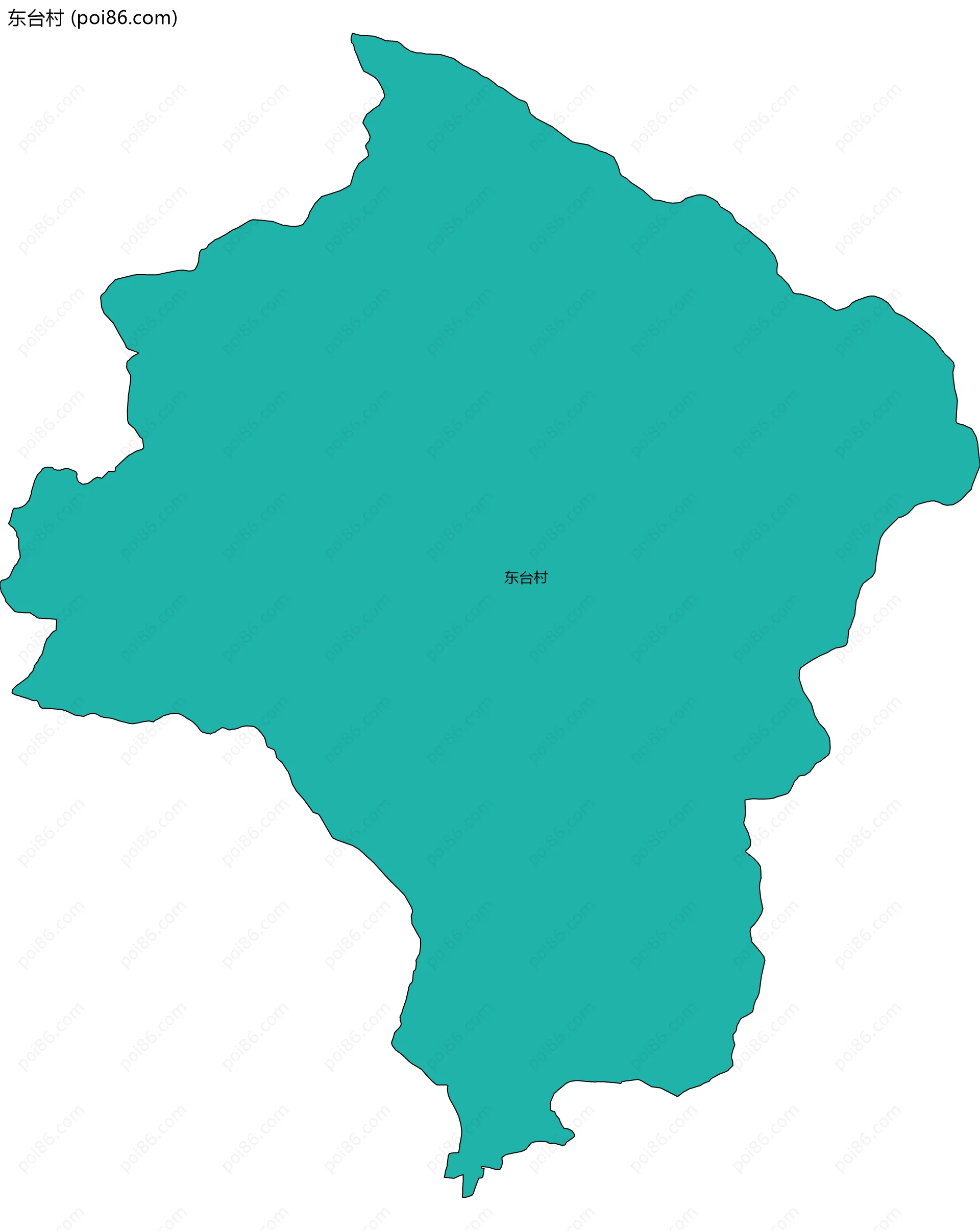 东台村边界地图