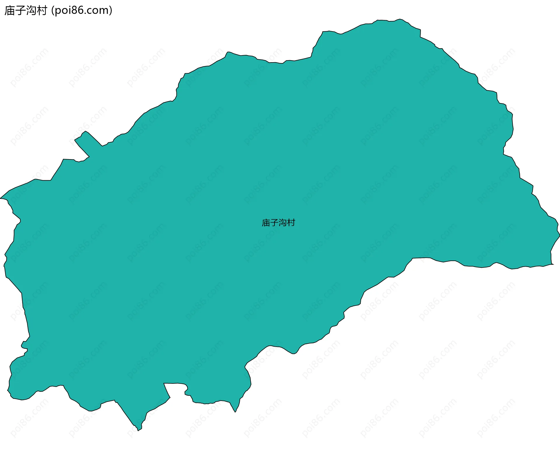 庙子沟村边界地图