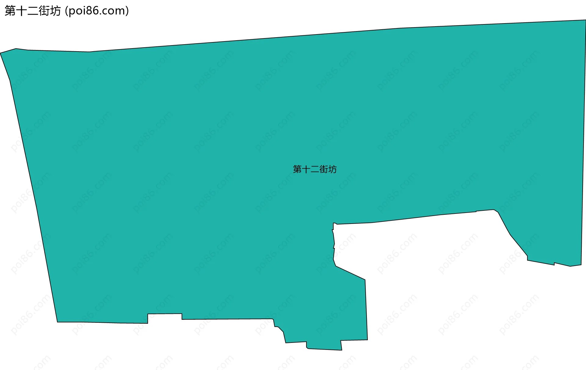 第十二街坊边界地图