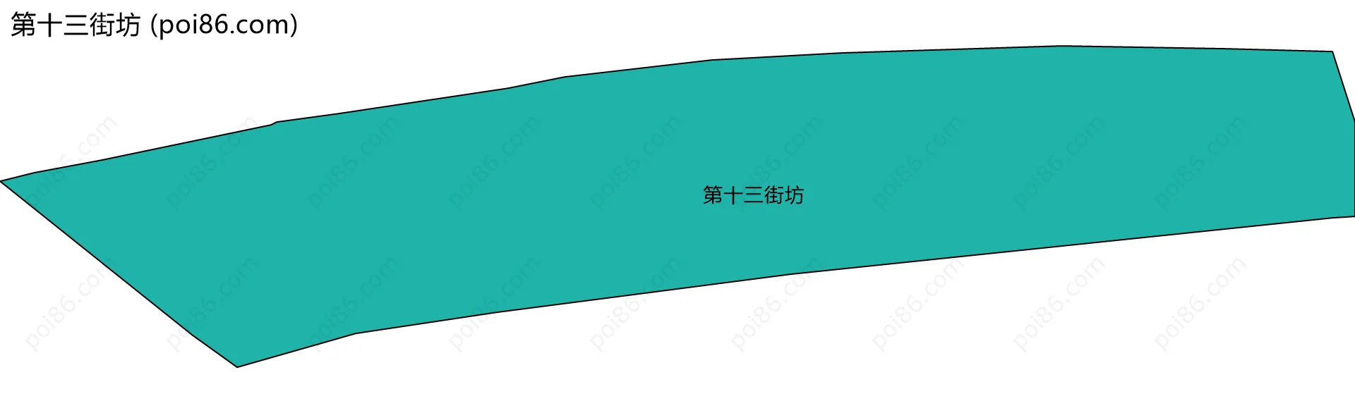 第十三街坊边界地图