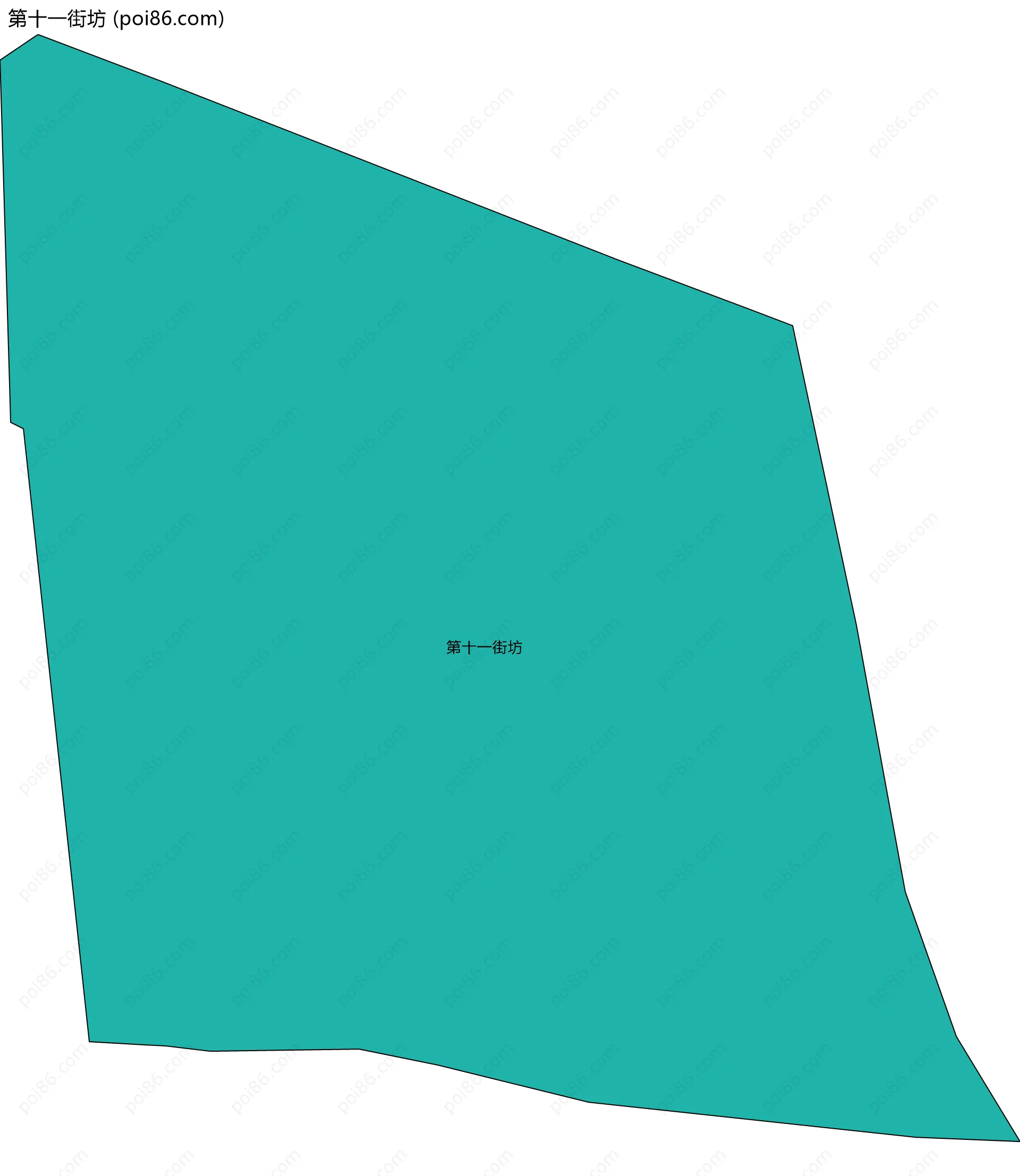第十一街坊边界地图