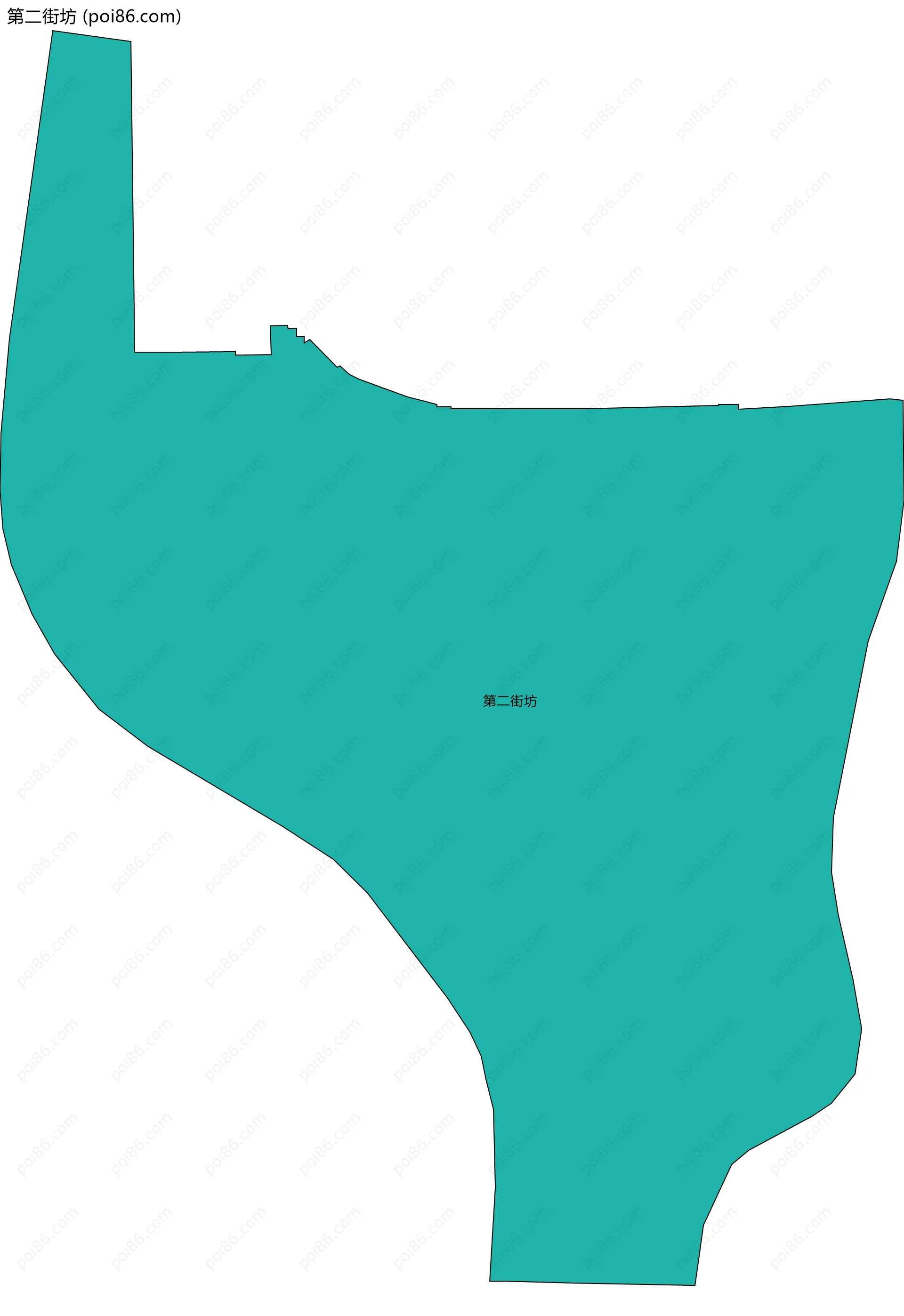 第二街坊边界地图