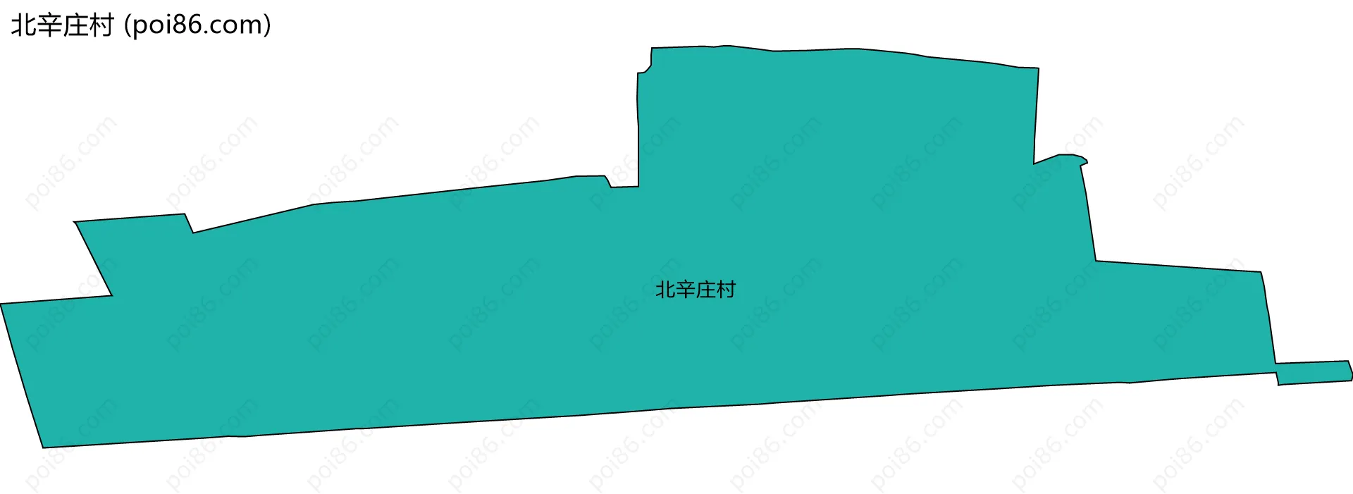 北辛庄村边界地图