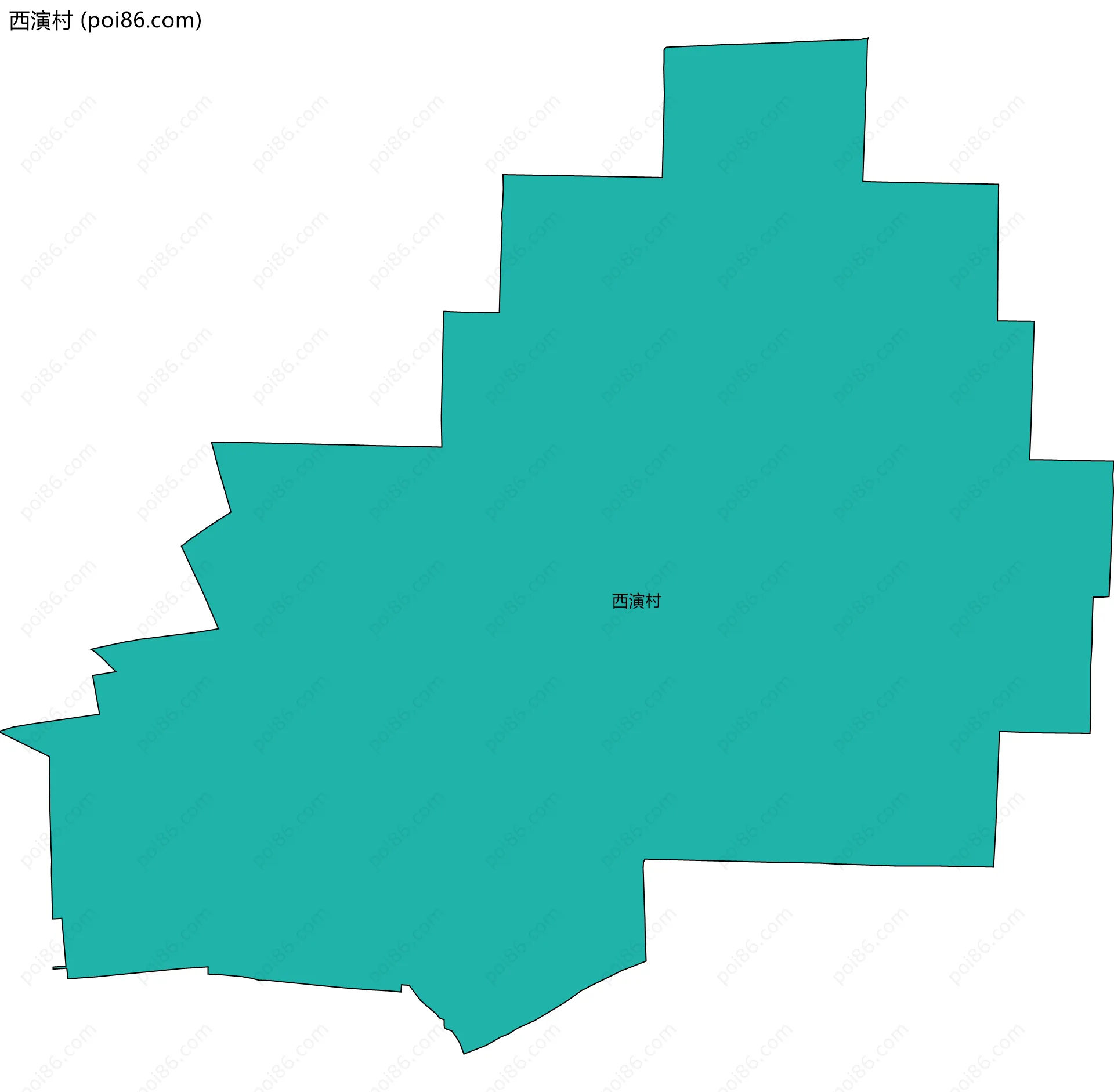 西演村边界地图