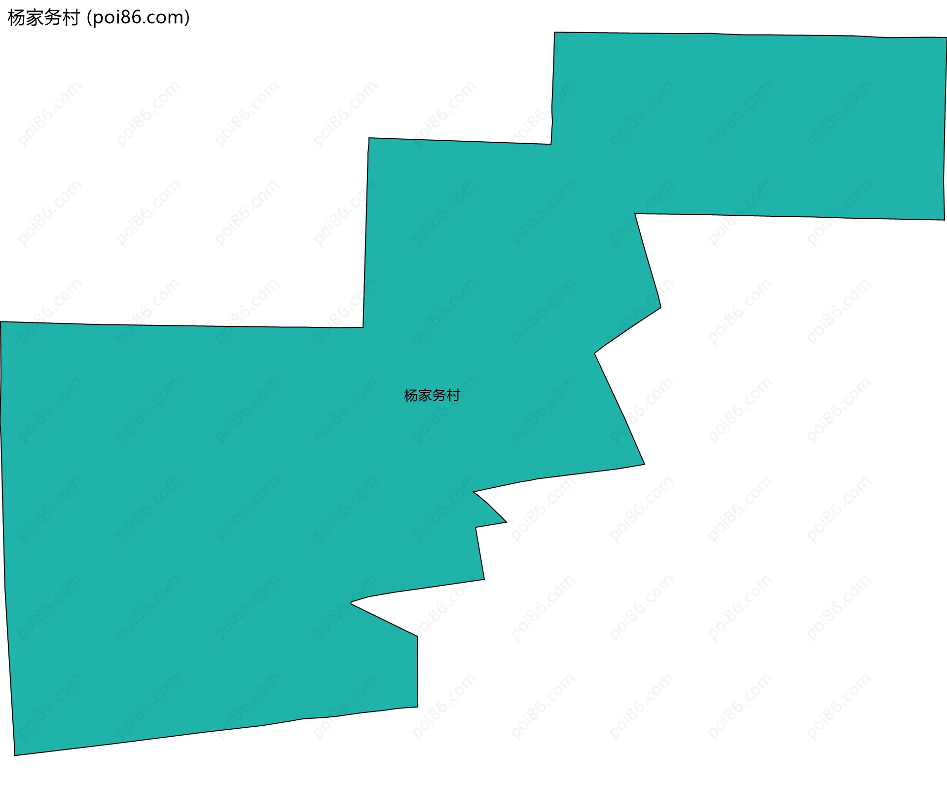 杨家务村边界地图