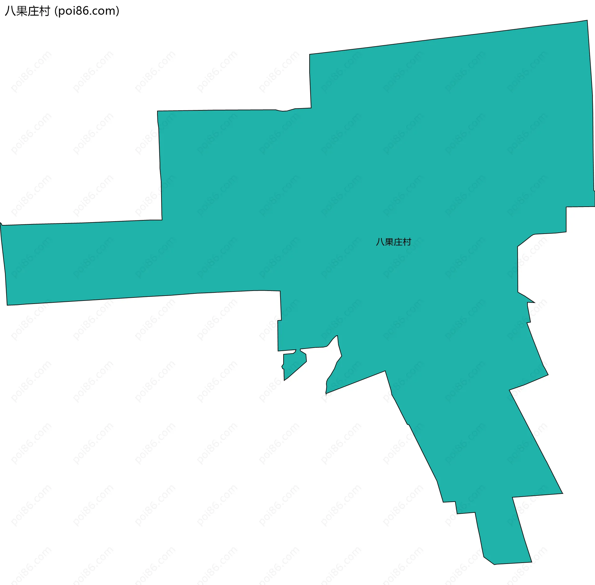 八果庄村边界地图