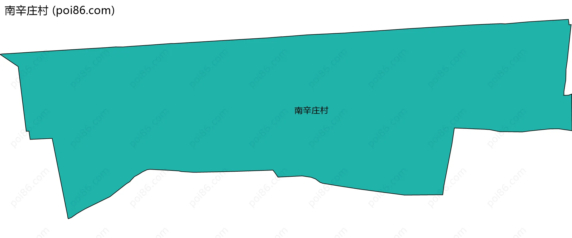 南辛庄村边界地图