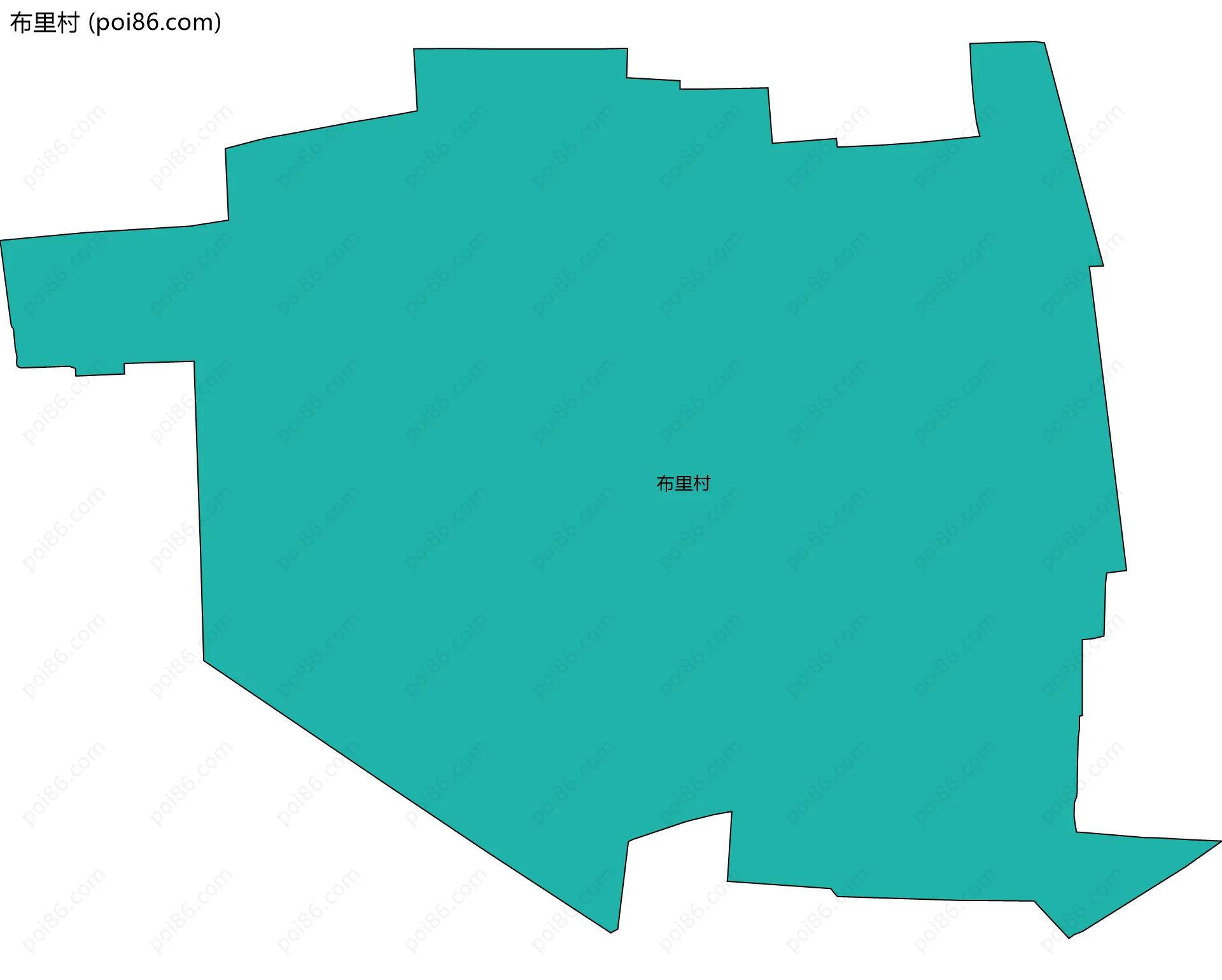 布里村边界地图