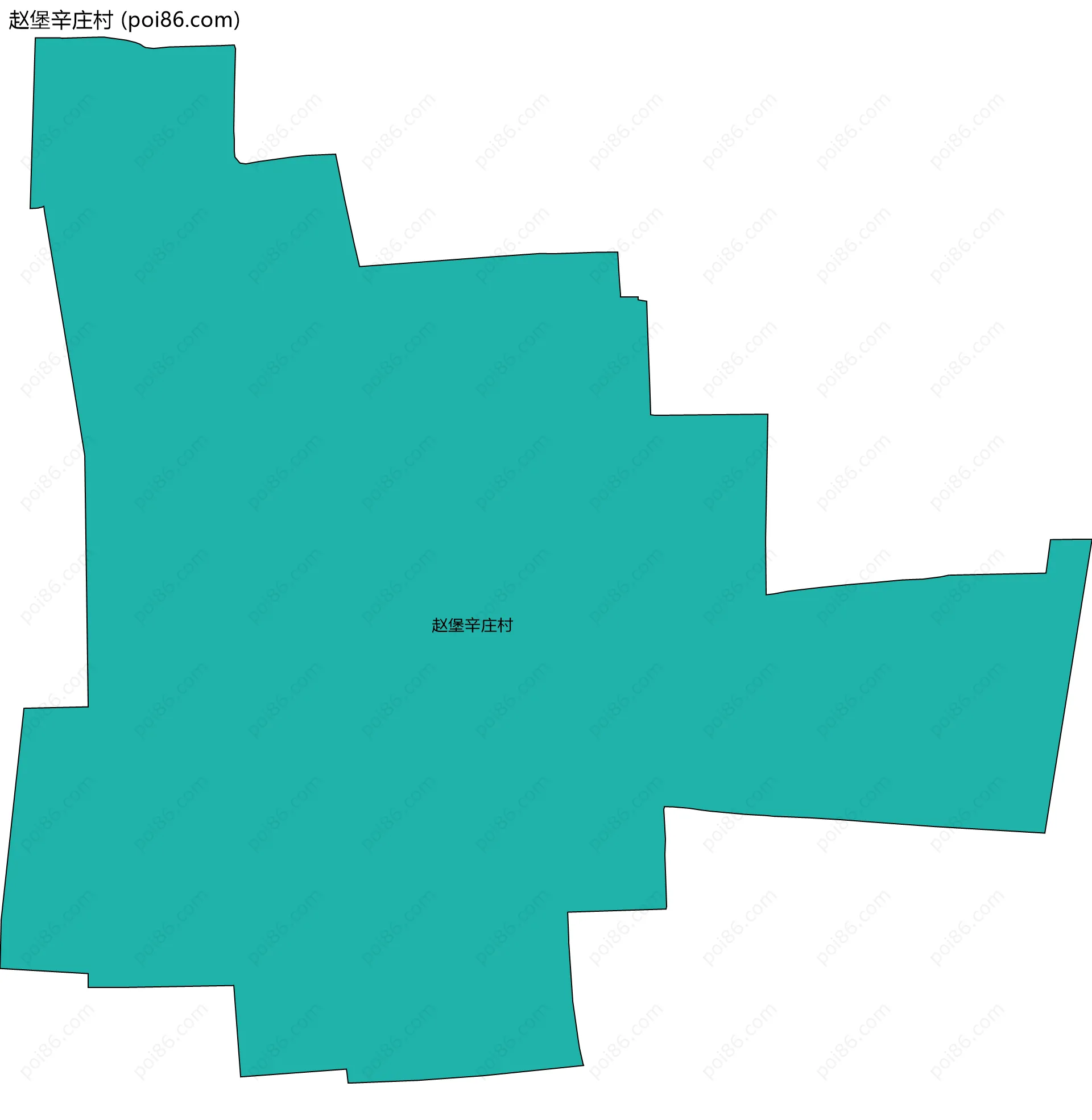 赵堡辛庄村边界地图