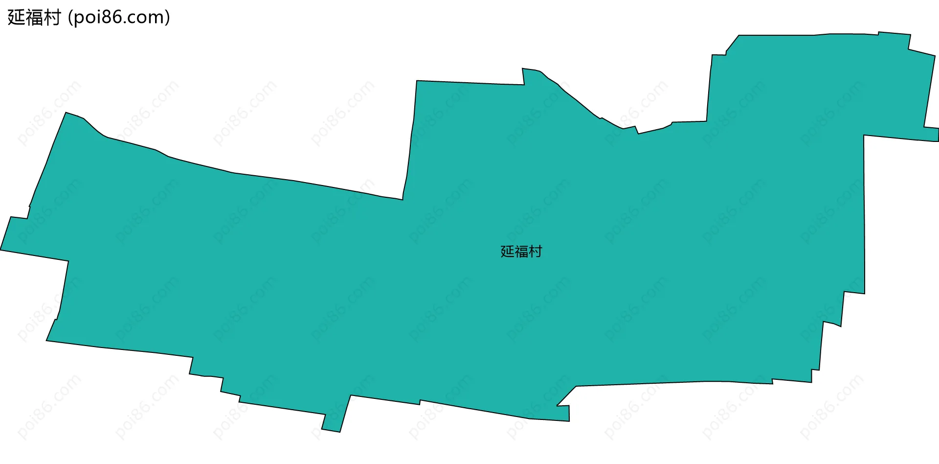 延福村边界地图