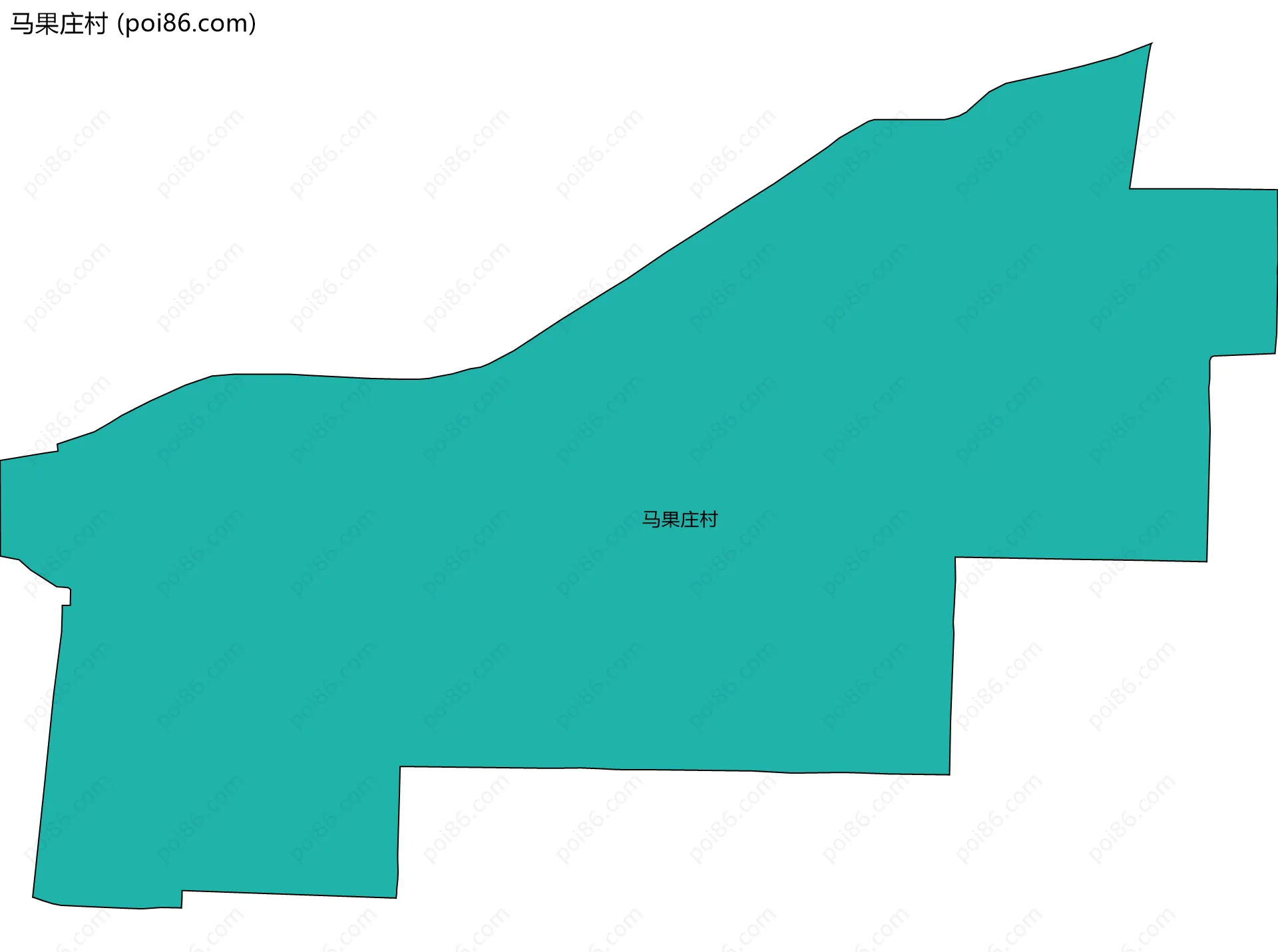 马果庄村边界地图