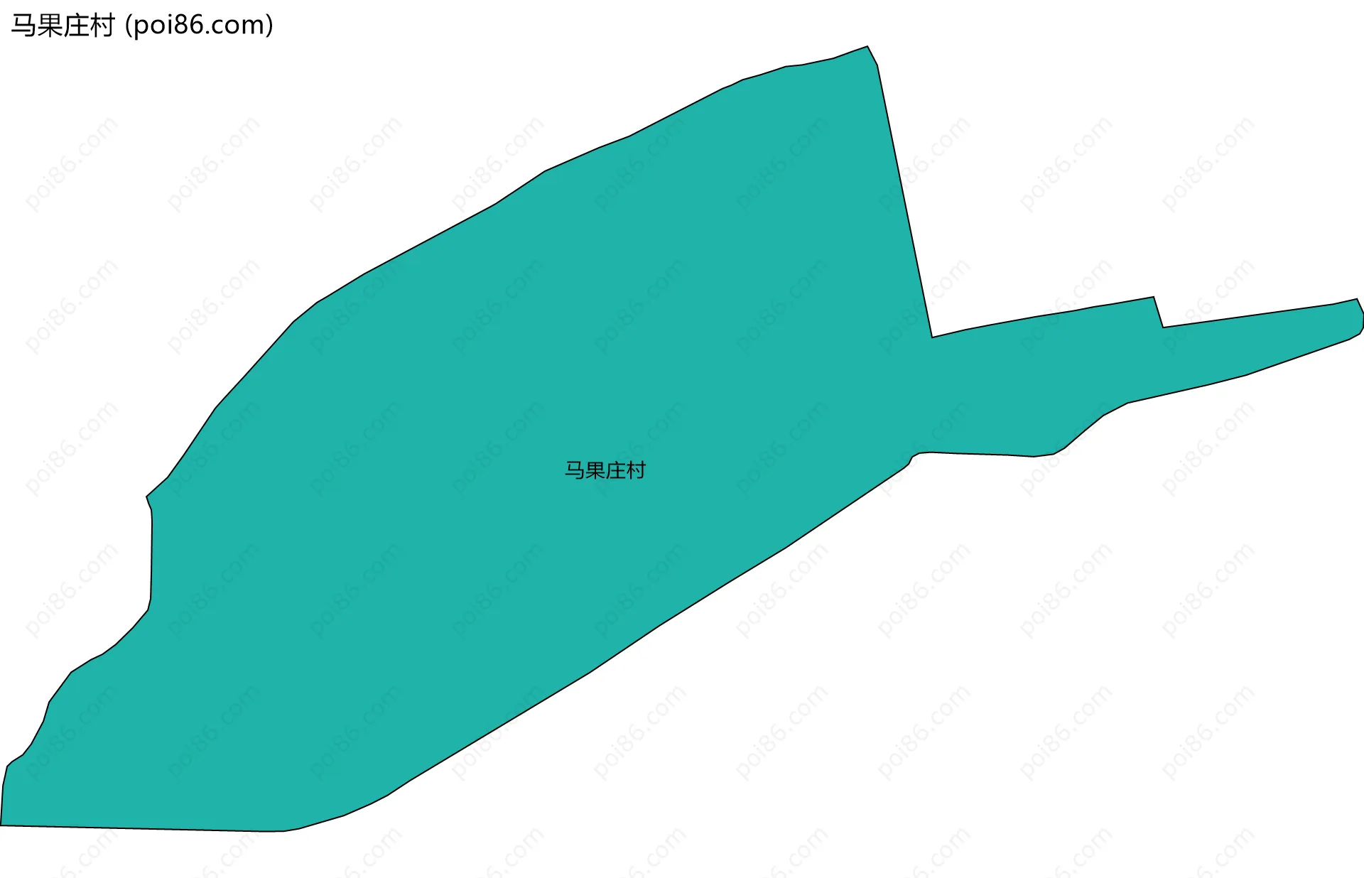 马果庄村边界地图